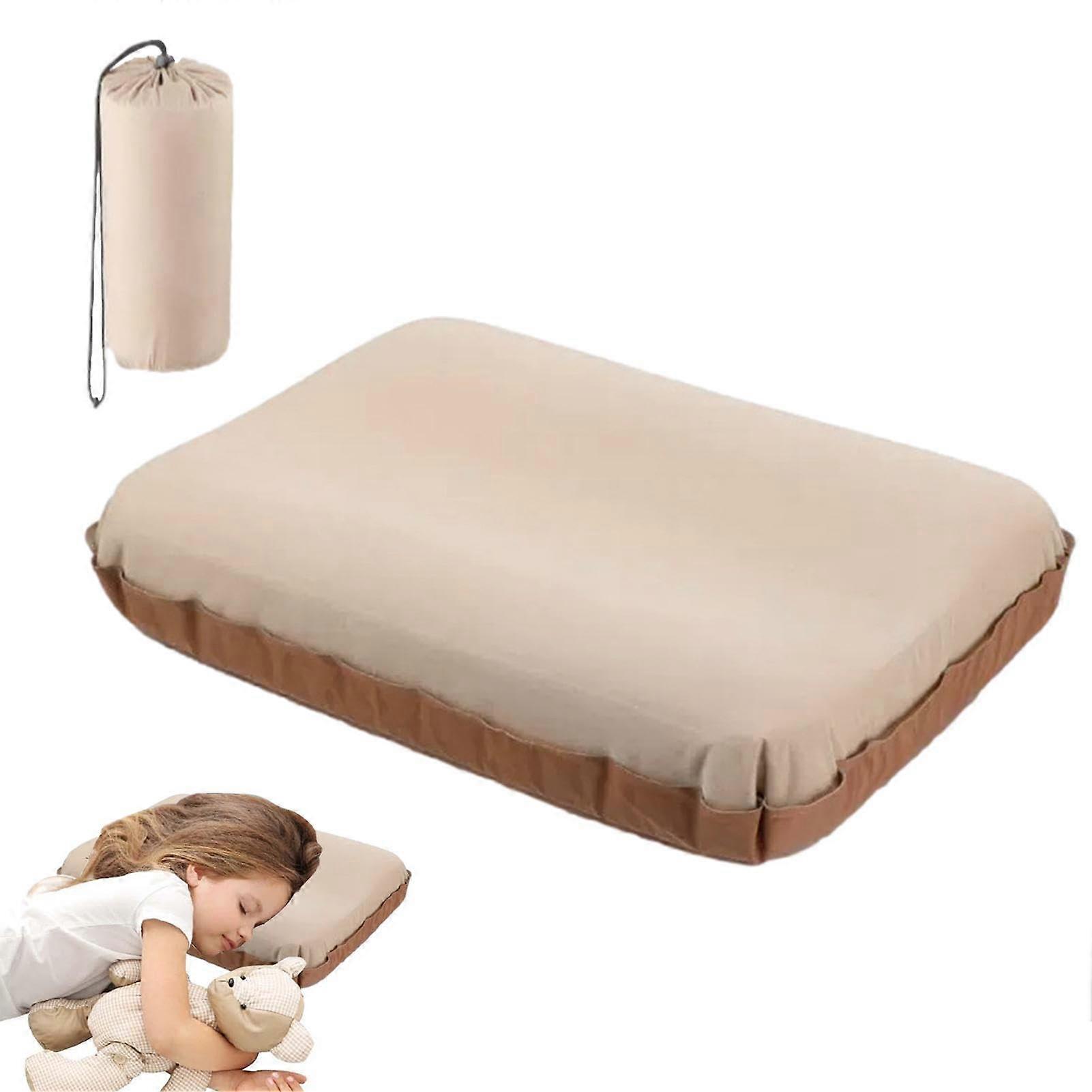 Inflatable Pillow For Travel And Camping - Hiking Pillow, Quiet Inflation, Home And Plane Use