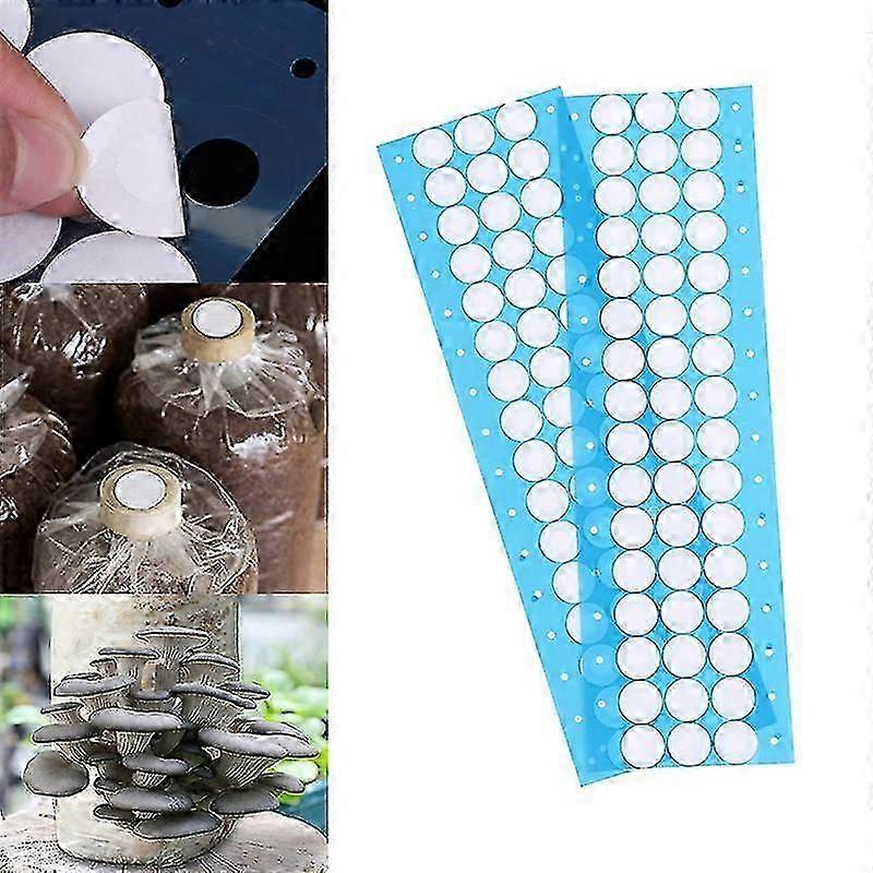 48pcs/set Filter Paper Sticker For Under Wide Mouth Jar Lid Mushroom Cultivation