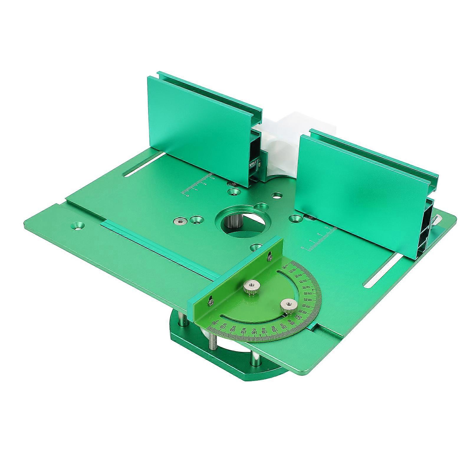 Adjustable Height Wood Router Plate System 51mm Stroke Green