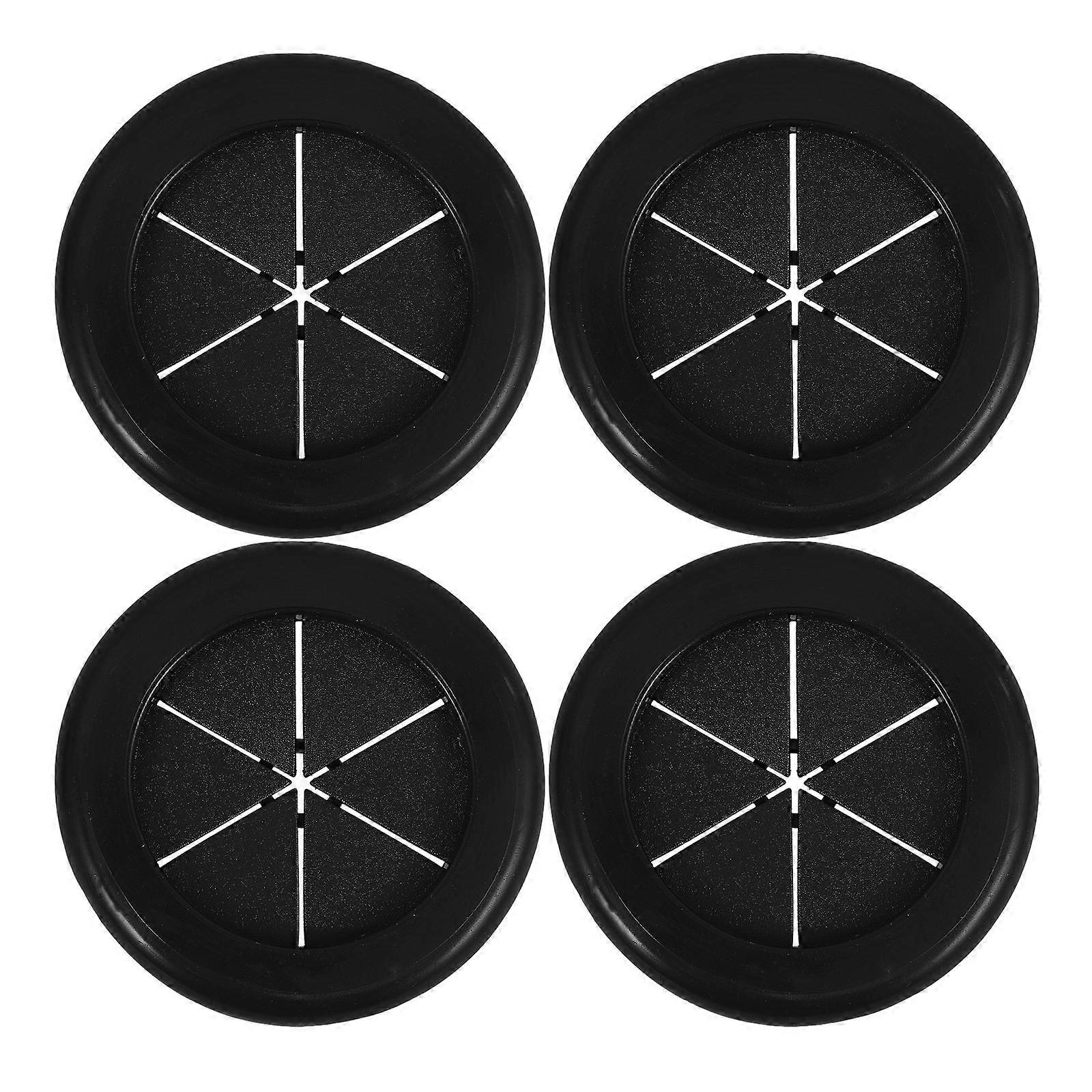 16Pcs Dual Sided Black Rubber Cable Grommets for Wire Protection