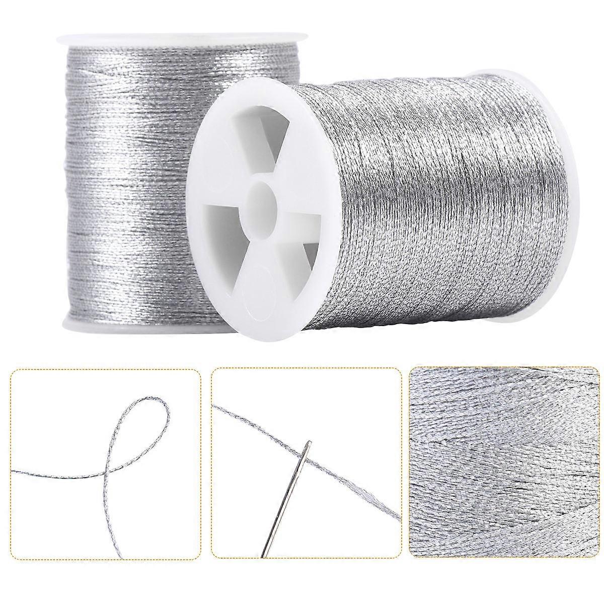 Embroidery Threads Cross Stitch Threads Grey Durable Weaving Diy Projects 4 Rolls