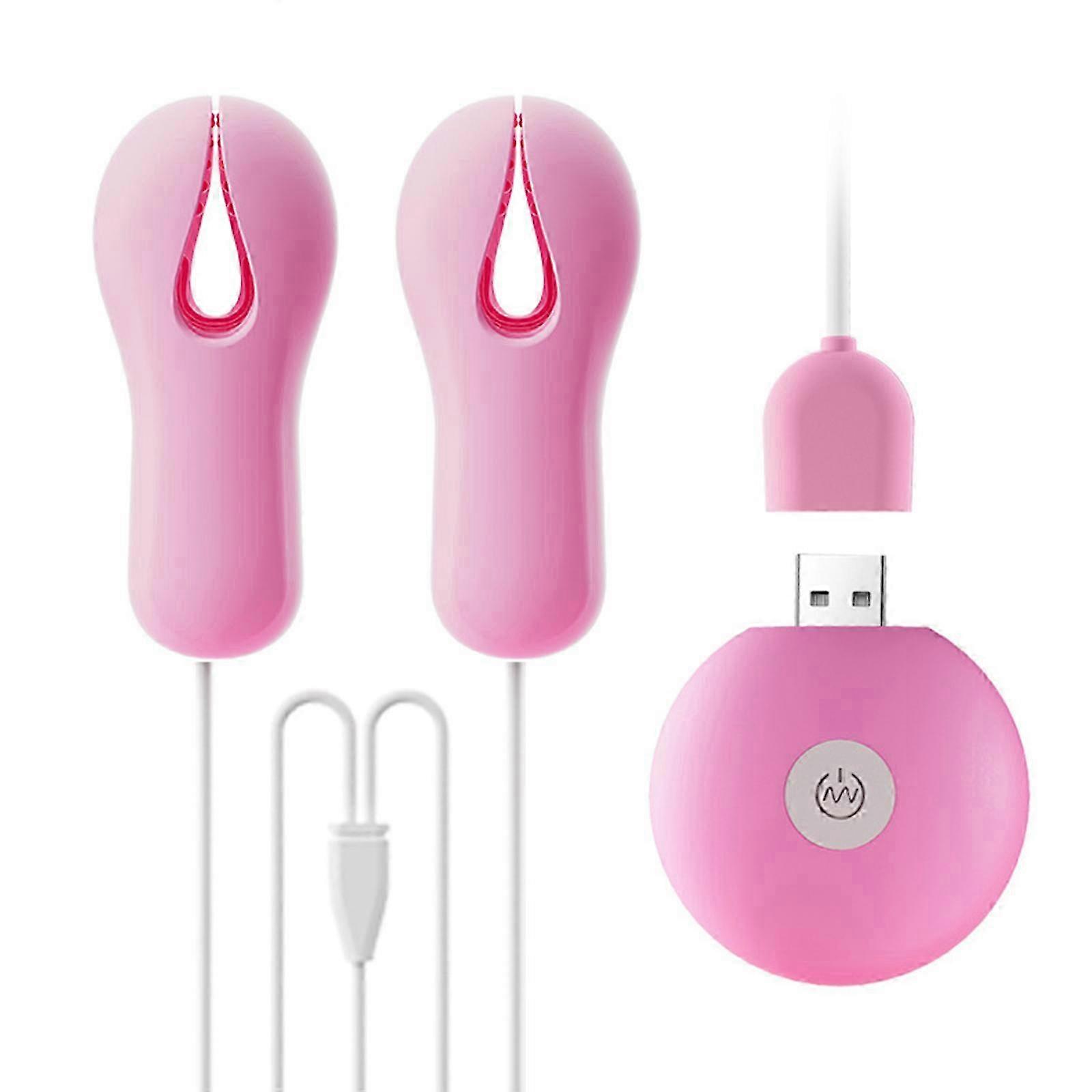 Electric Nipple Clamps Remote Control USB Rechargeable Multi Mode Adjustable Intensity Silicone Stimulator