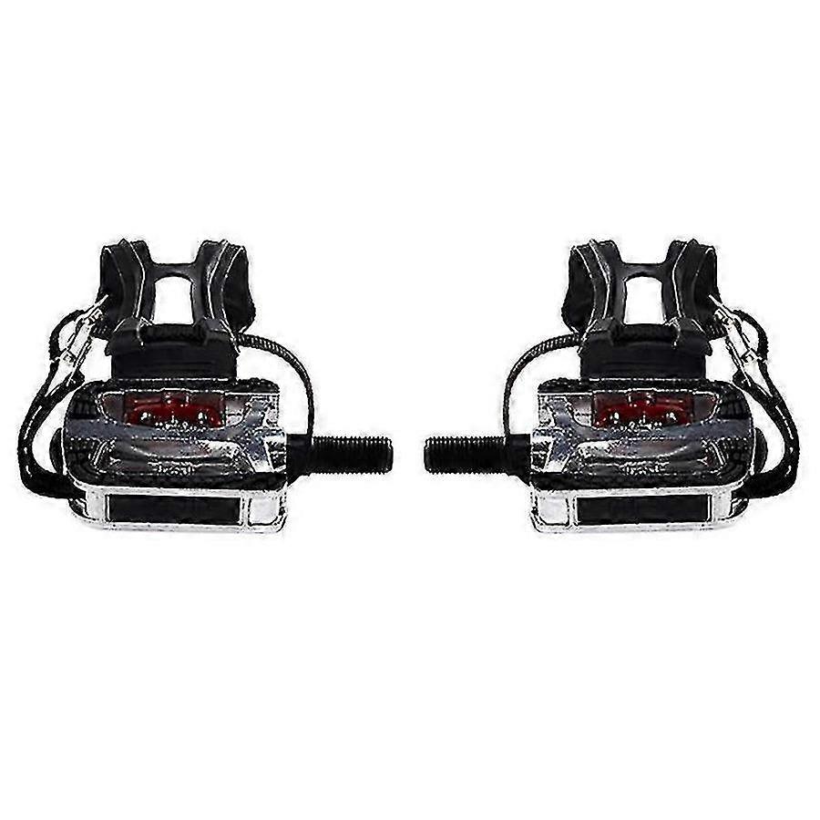 Spin Bike SPD Pedals with Toe Cages for Indoor Exercise 9/16\