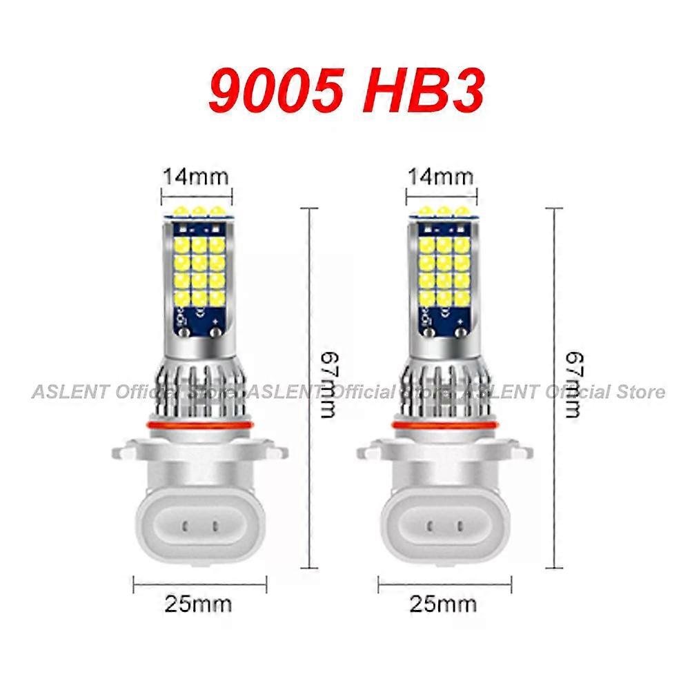2x H11 H8 H9 H16 jp 9006 HB4 HB3  H10 9145 Fog Lights Bulb 3D 3030SMD 2800LM White Car Driving Running Lamp Auto Led Light DC12V