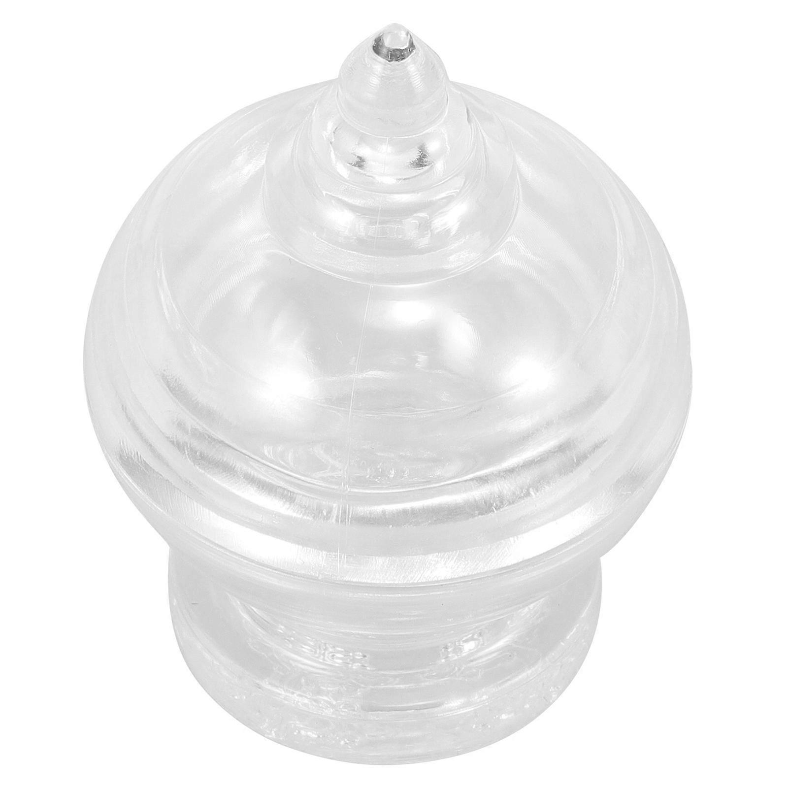 Acrylic Buddhist Tower Statue Home Decor Transparent Material Storage 1Set
