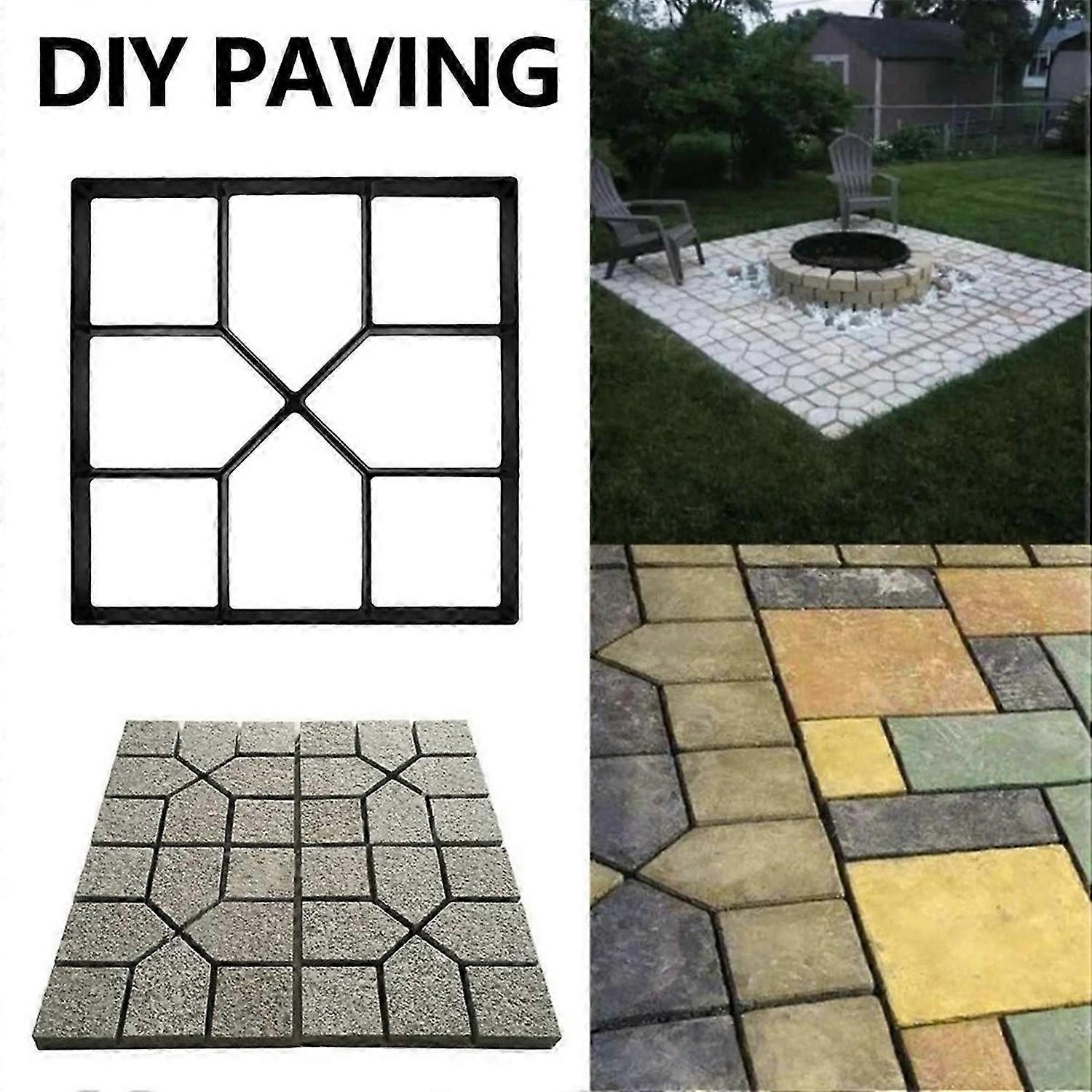 DIY Path Maker Paver Mold Stone Brick Concrete Mold Patio Mold,A