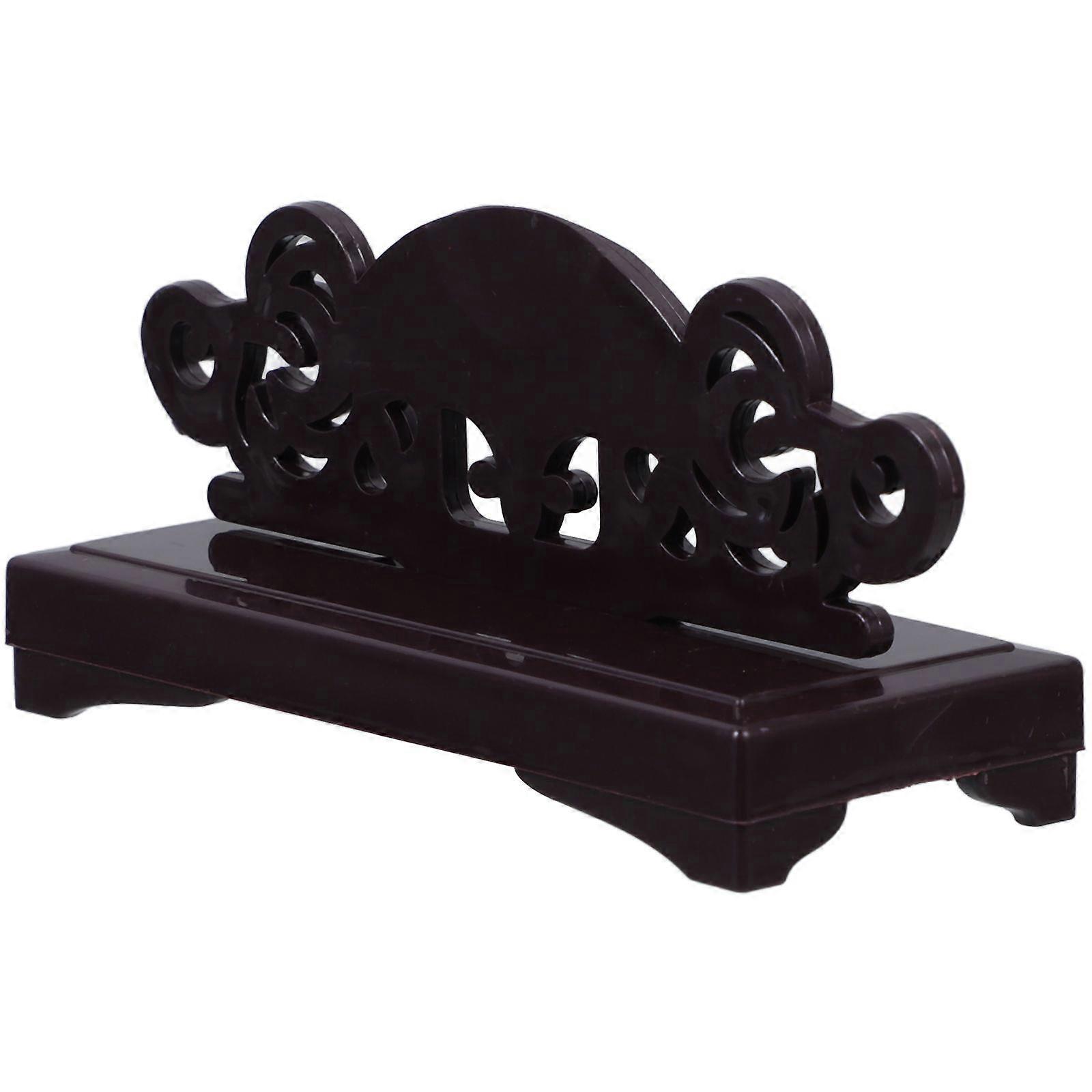 Creative Folding Fan Stand Plastic Round Fan Display Base Decorative Holder