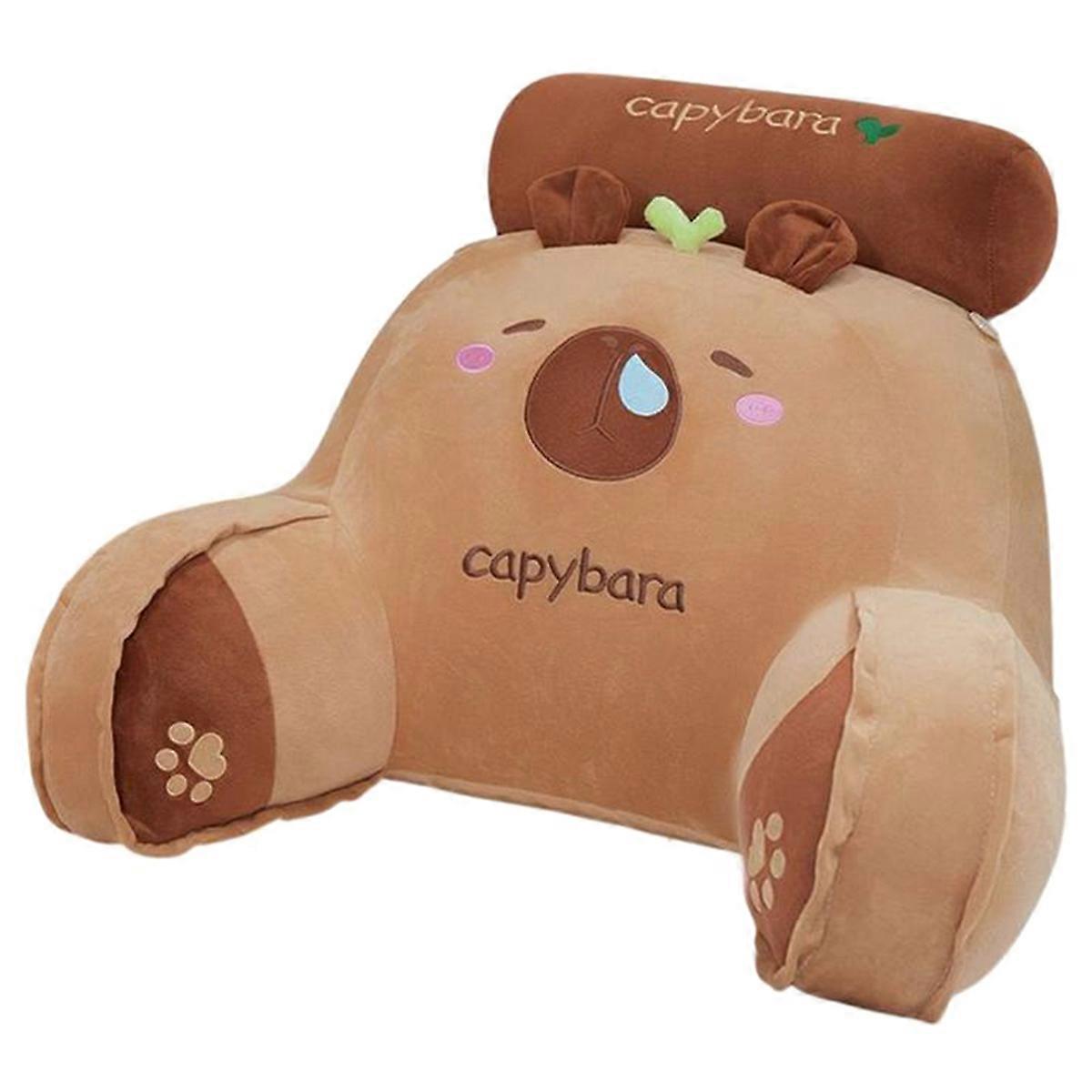 Cartoon Bedside Soft Animal Capybara Pillow Backrest Sofa Cushion Triangle Pillow on the Bed Gifts