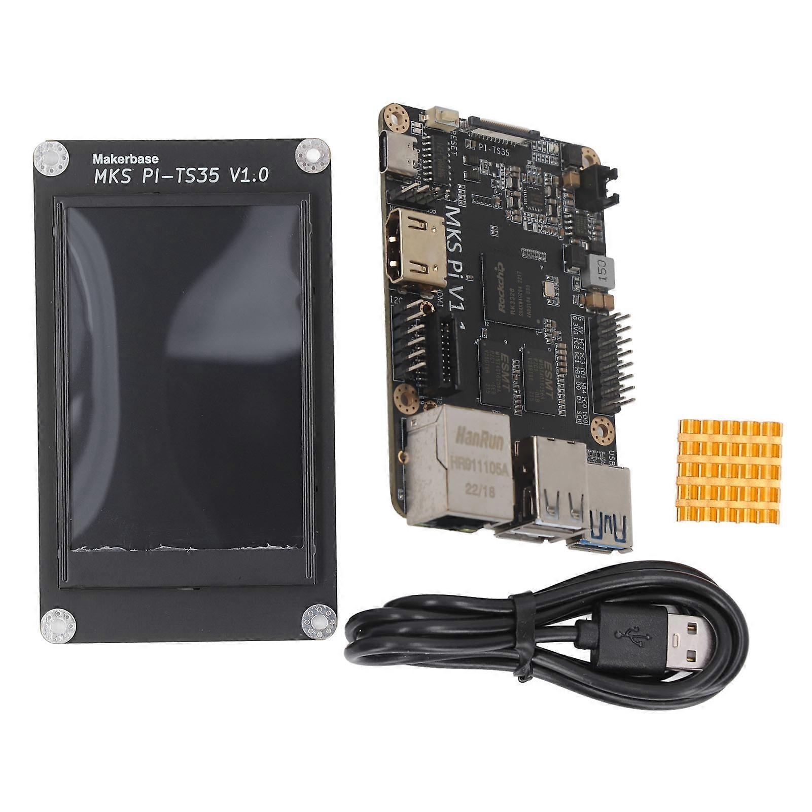 Carte de contrôle MKS PI, module de carte mère d'imprimante 3D, 4 cœurs 64 bits SOC pour Raspberry Pi MKS PI‑TS35 LCD