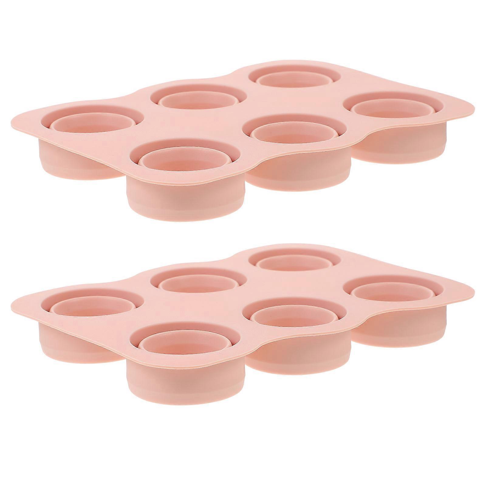 Plant Germination Starter Tray with Silicone Material 2Pcs Pink Set