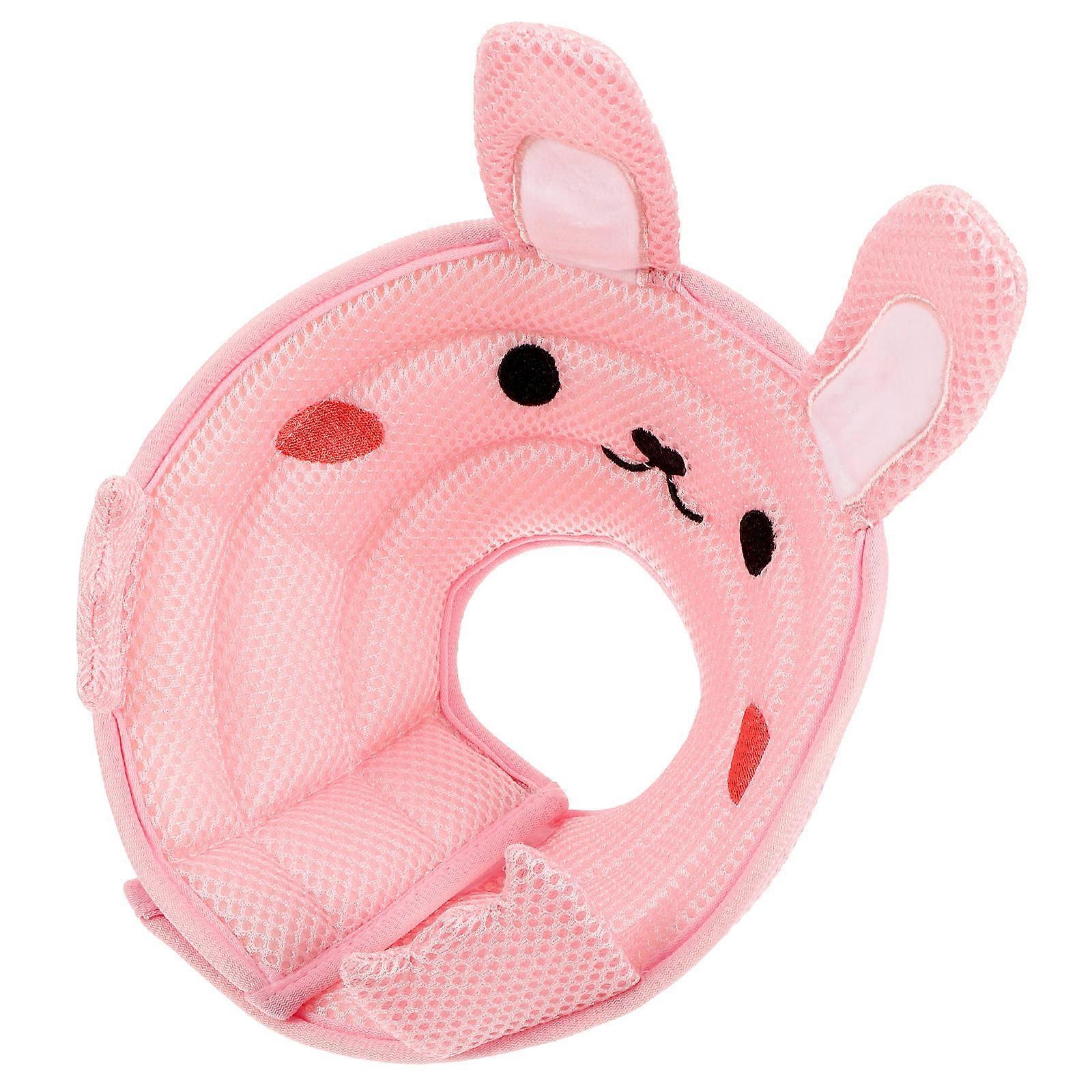 Bunny Ear Cat Cone Collar Kitten Prevent Licking Recovering Daily Use Pink Polyester 1Set