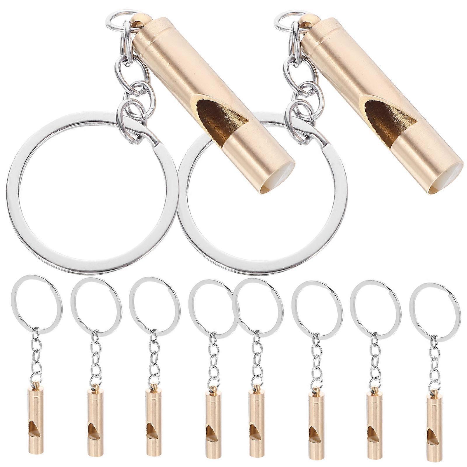 Copper Whistle Hanging Whistle for Party Use with 8Pcs Set