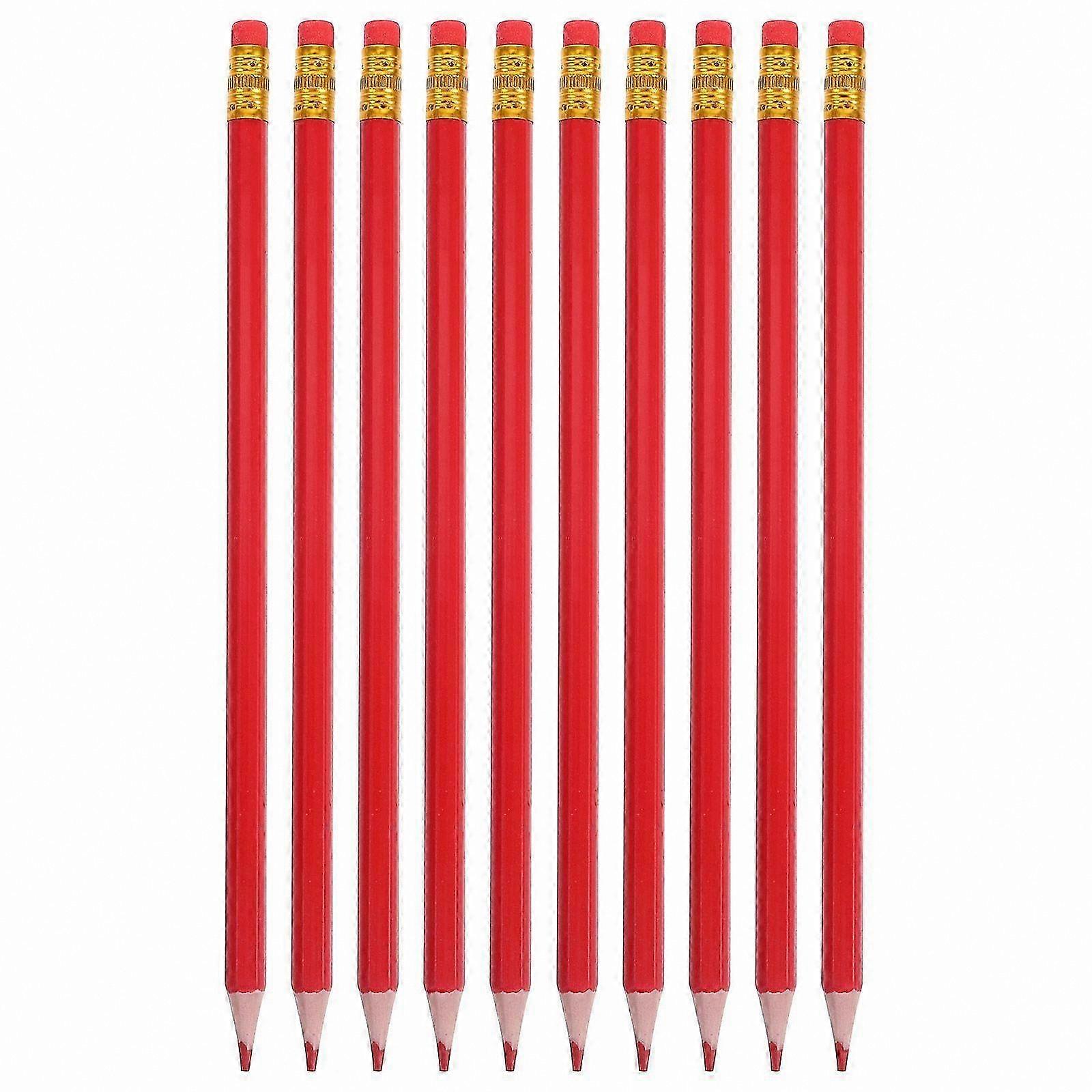 12-Pack Pre-Sharpened Erasable Colored Pencils with Erasers for Map Marking and Test Corrections