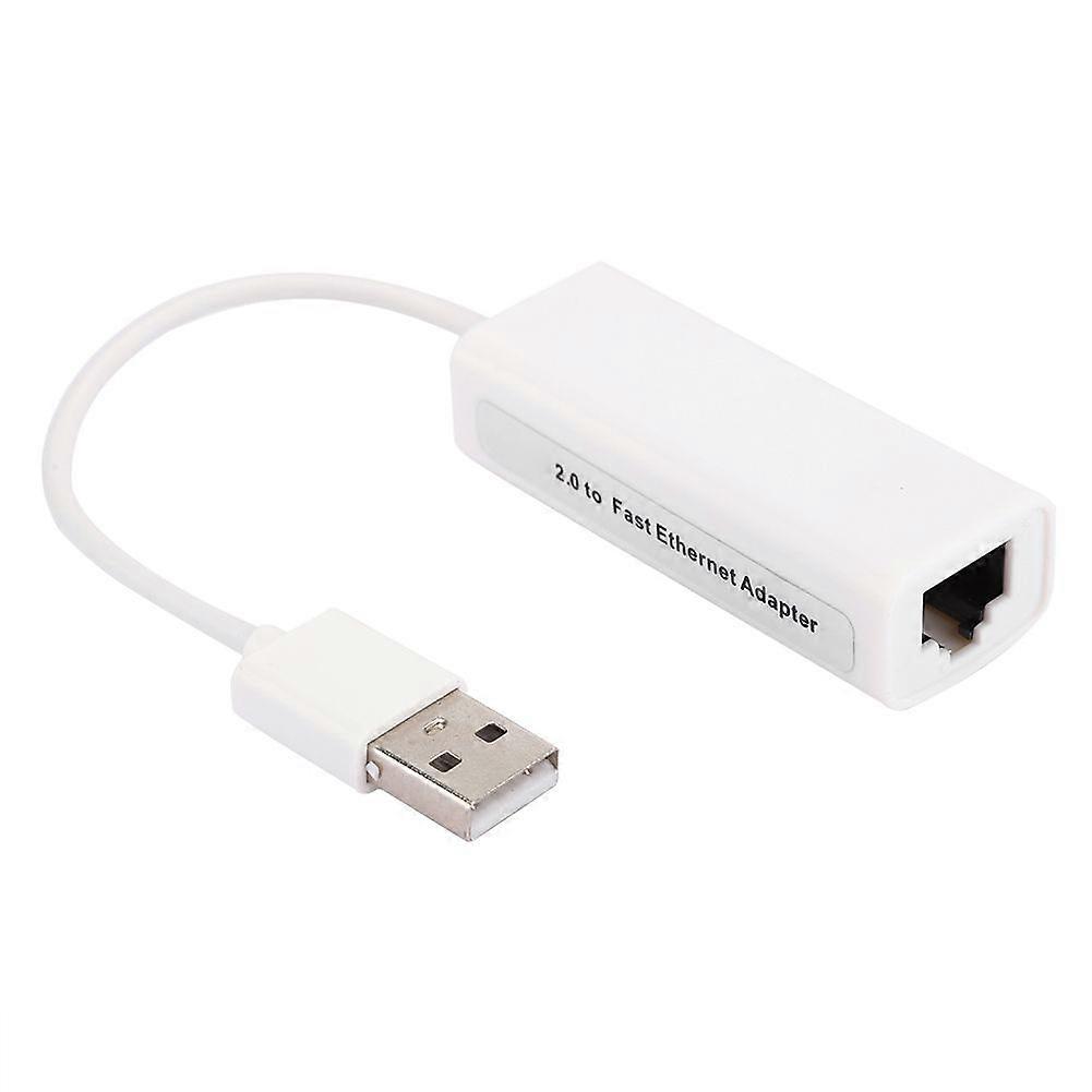 USB2.0 Ethernet Adapter RJ45 White ABS RTL8152B Chip Computer External Network Card