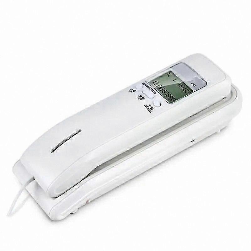 Corded Phone with Dual LCD Display Caller ID Adjustable Volume Desk Wall Mount for Home Office Use