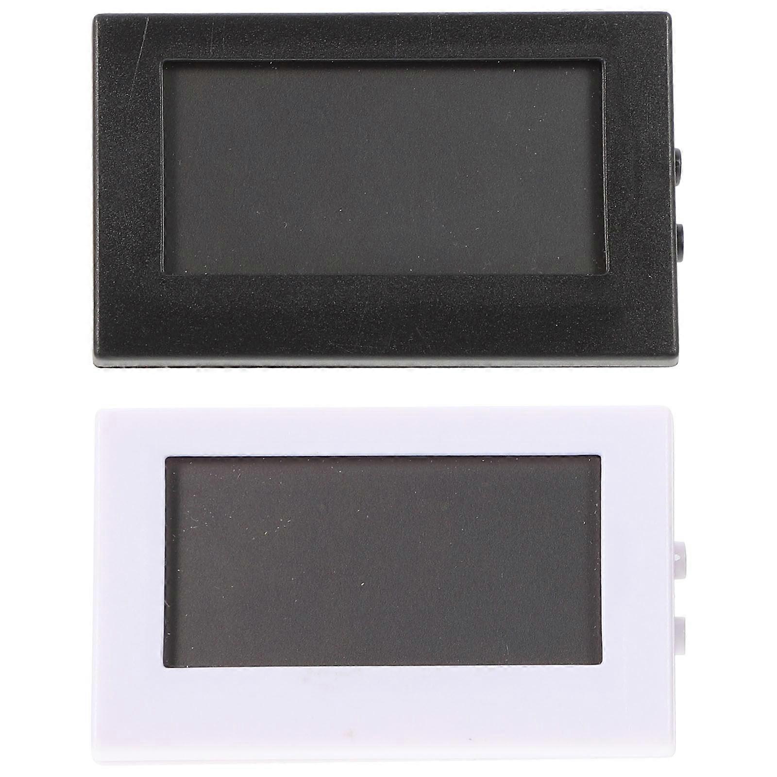 Weis 2pcs Mini Car Clocks Auto Dashboard Desk Digital Clocks Small Led Electronic Clocks