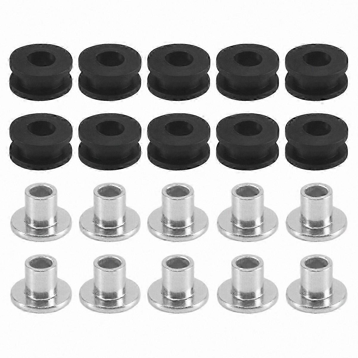 Rubber Grommets for Motorcycle Fairings - 10 Pack Universal Fit