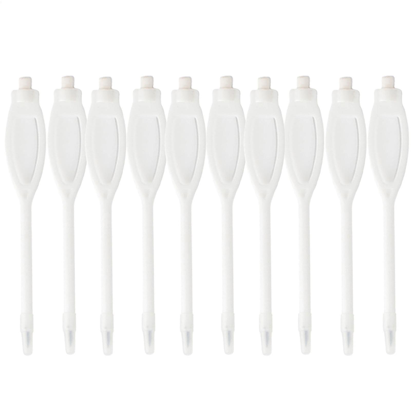 Golf Scorecard Pencil Set with Oval Clip Marker, Lightweight Plastic 2H Pencils, Pack of 10 for Tournaments