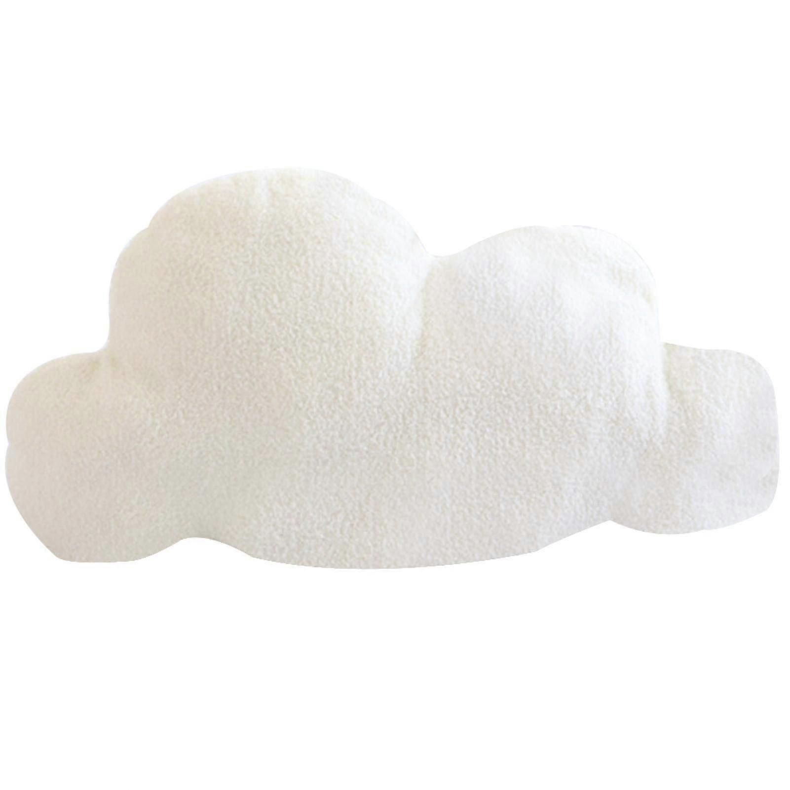 Cloud Shaped Pillows White M Size Soft Plush Nap Pillow Sofa Cushion Bedrest Reading Pillow Cloud Waist Rest