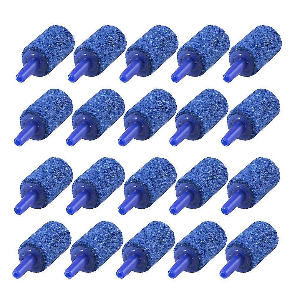 Airstones Diffuser Air Stone Bubble Diffuser for Hydroponics 60Pcs Blue