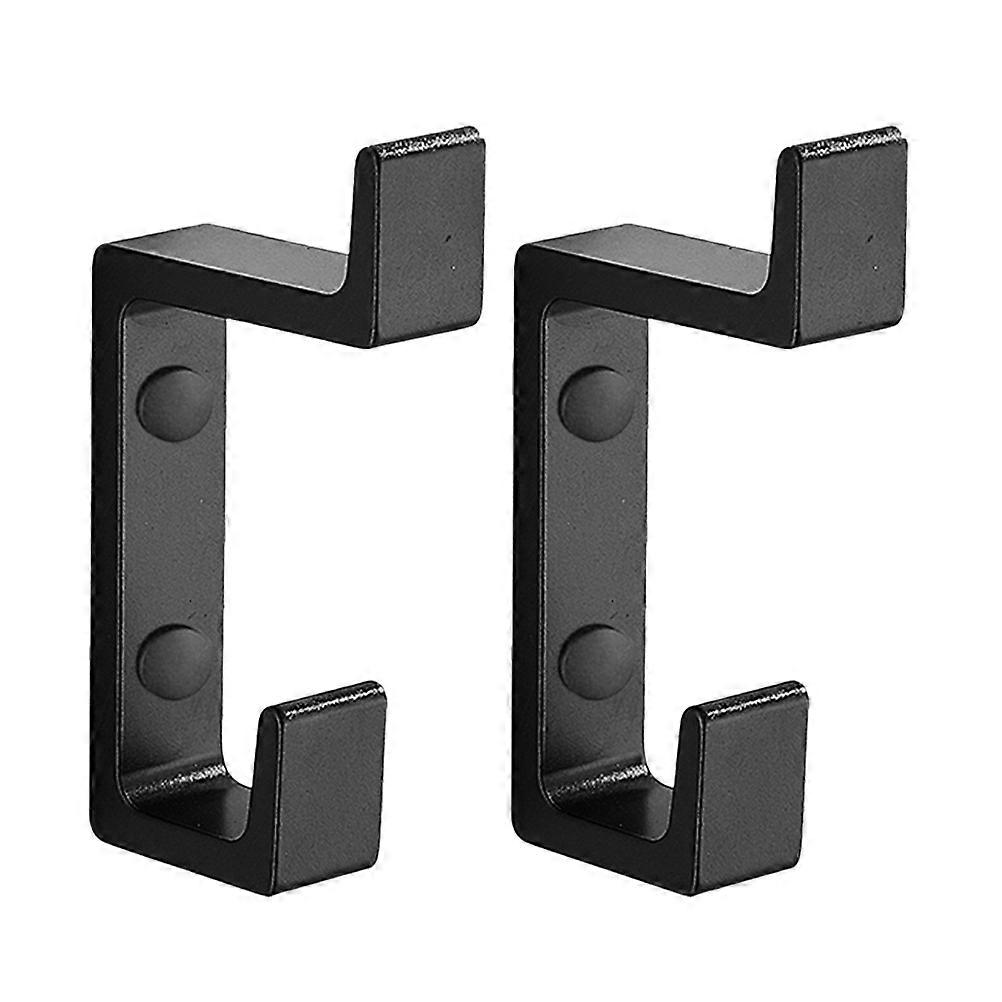 Household Wall Hook 6Pcs Black Durable Coat and Towel Hanging Hooks