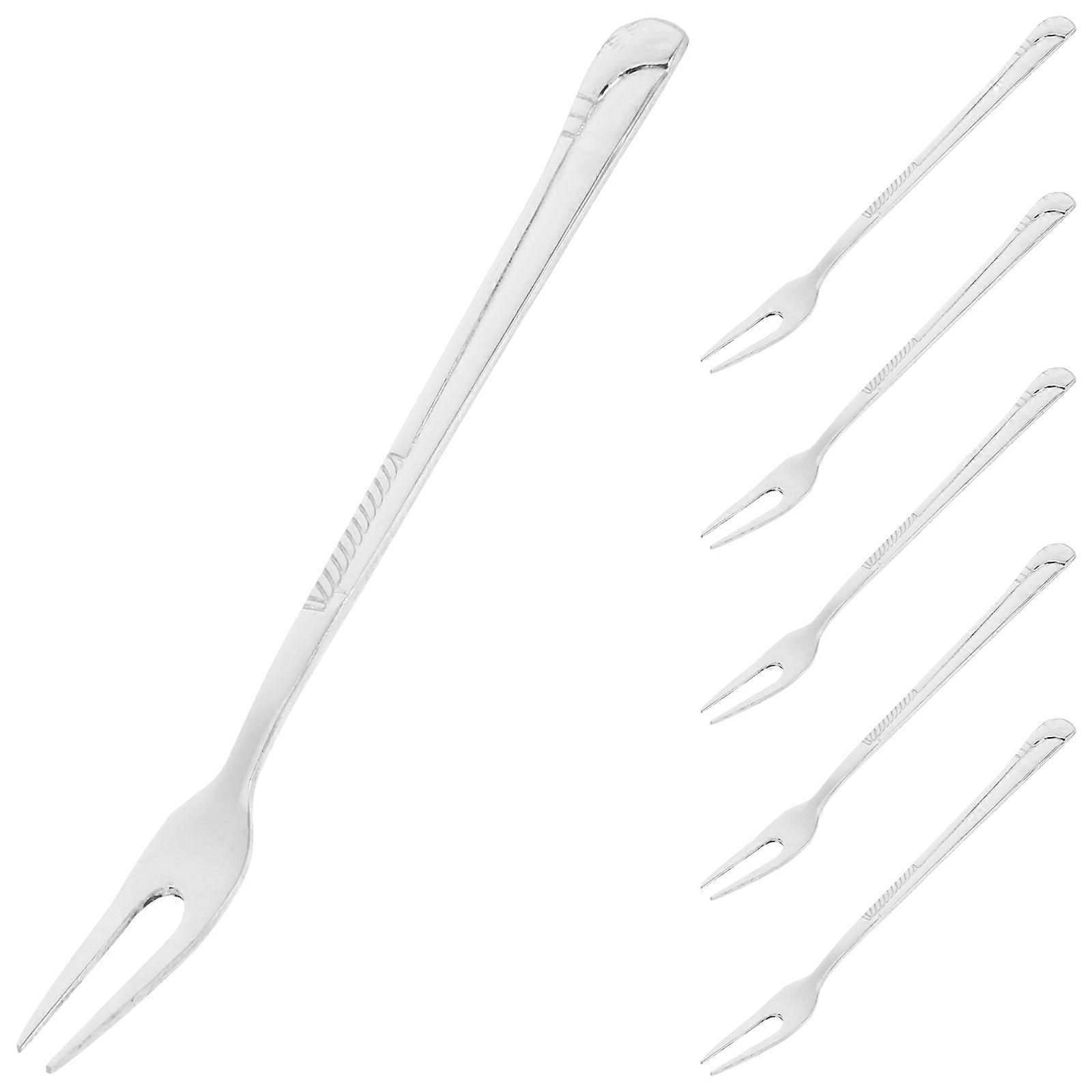 Fruit Forks Silverware For Everyday Use 13.70X1.20X1.10CM Fruit 6Pcs