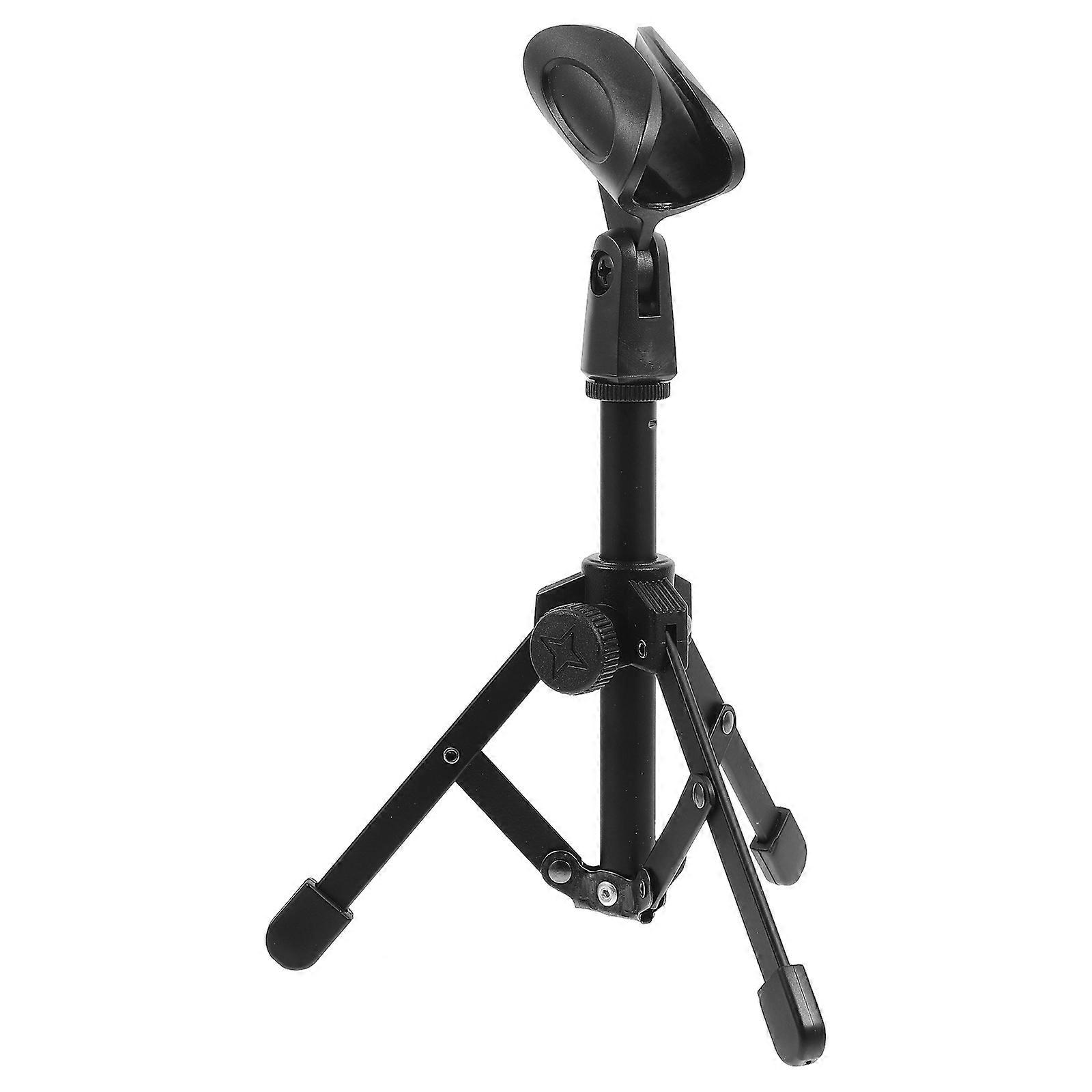 Universal Mic Mount Desk Mic Stand for Holding Use 3Pcs Foldable Tripod