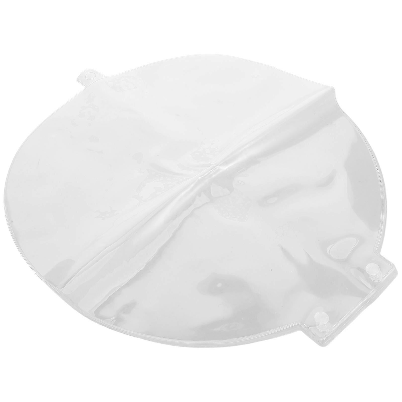 3Pcs Folding Transparent PVC Hand Fan Protector Bag for Protection