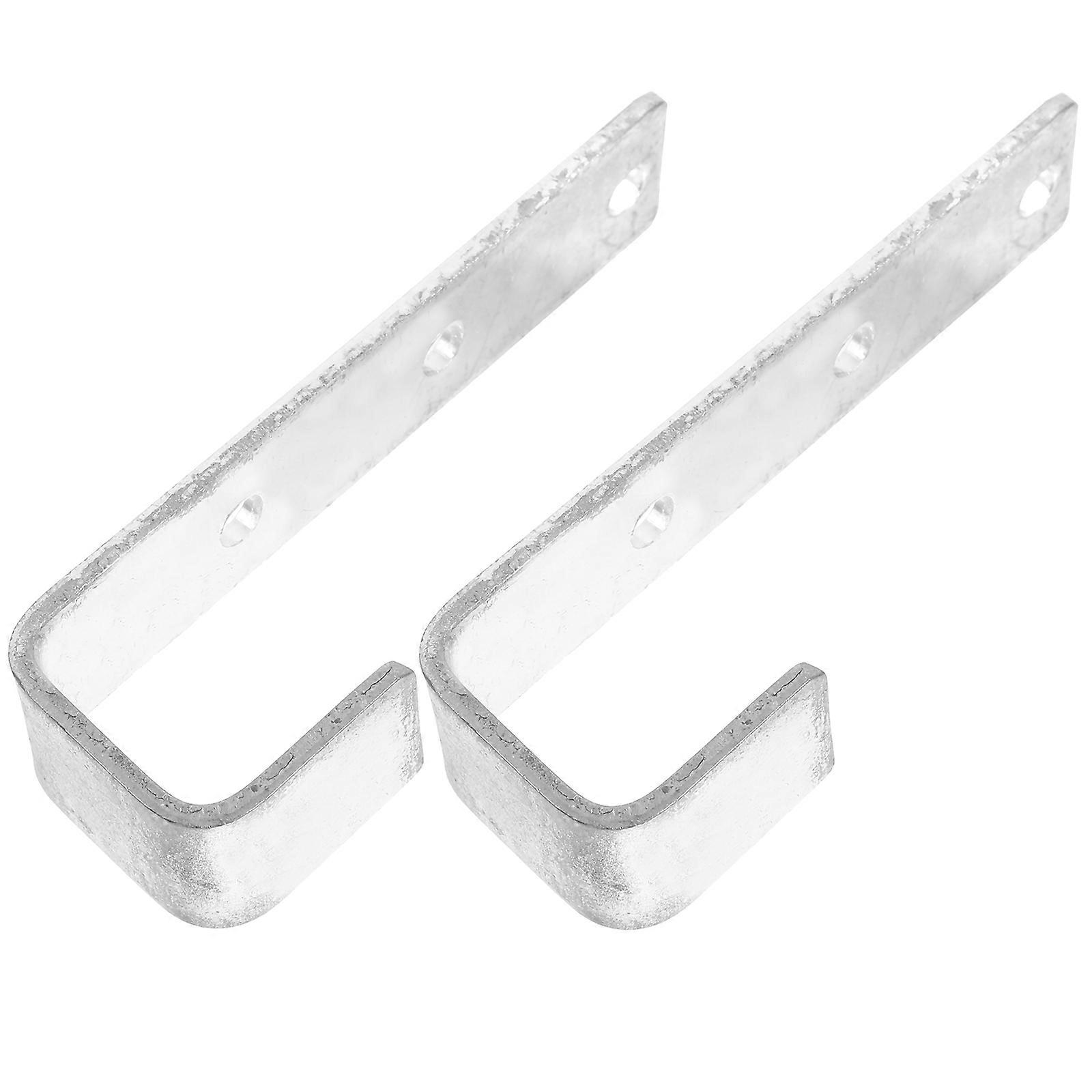 Bunk Bed Ladder Hook for Children Iron Material 6Pcs Silver Bracket