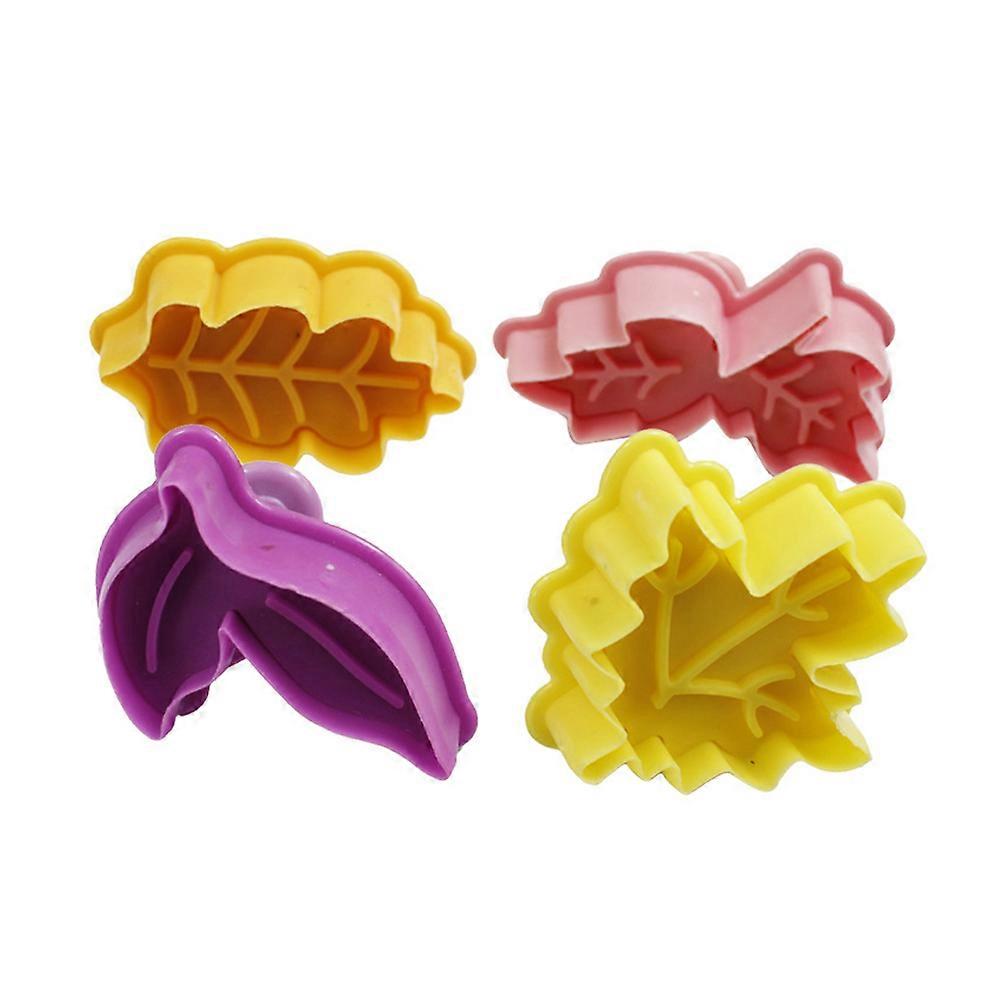 8Pcs Leaves Cake Mold for Fondant Baking and Chocolate Craft