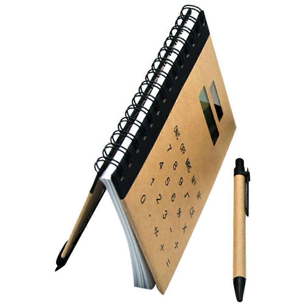 Multifunctional Notepad with Solar Calculator for Students 3Pcs Pack