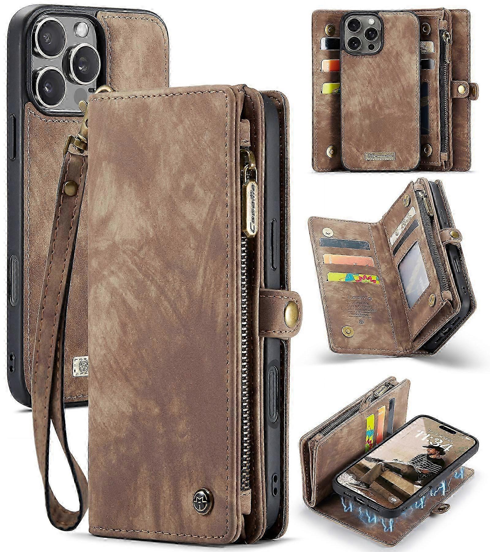 CaseMe 008 Detachable Multifunctional Leather Phone Case