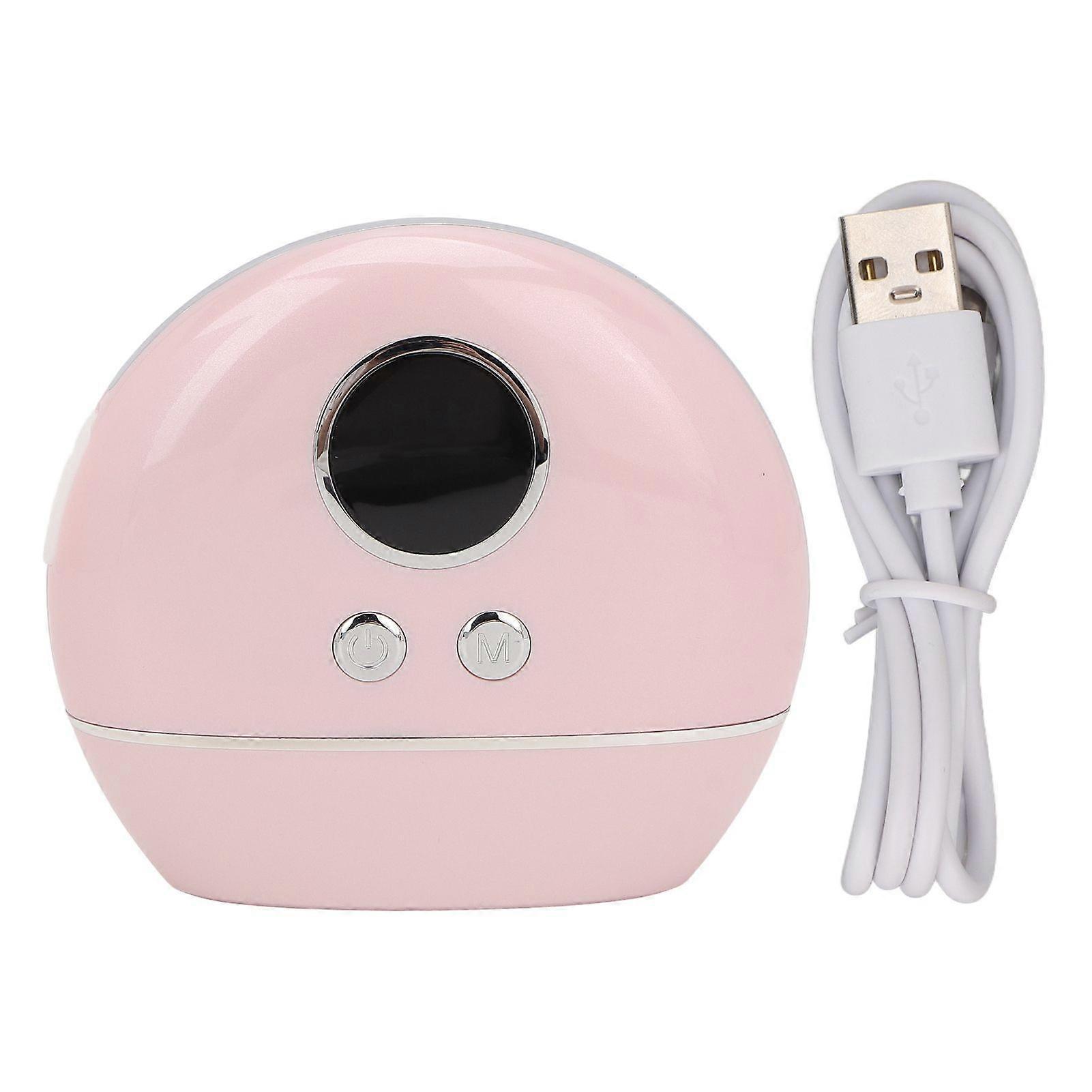 electric gua sha machine colorful lights micro current skin scraping face massaging device pink