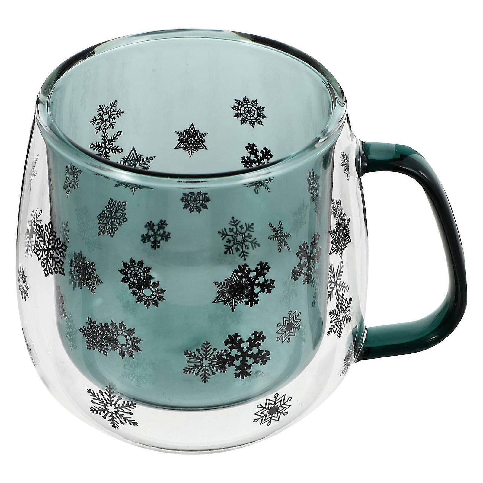 Household Double Layers Glass Cup for Drinking 3Pcs Cup