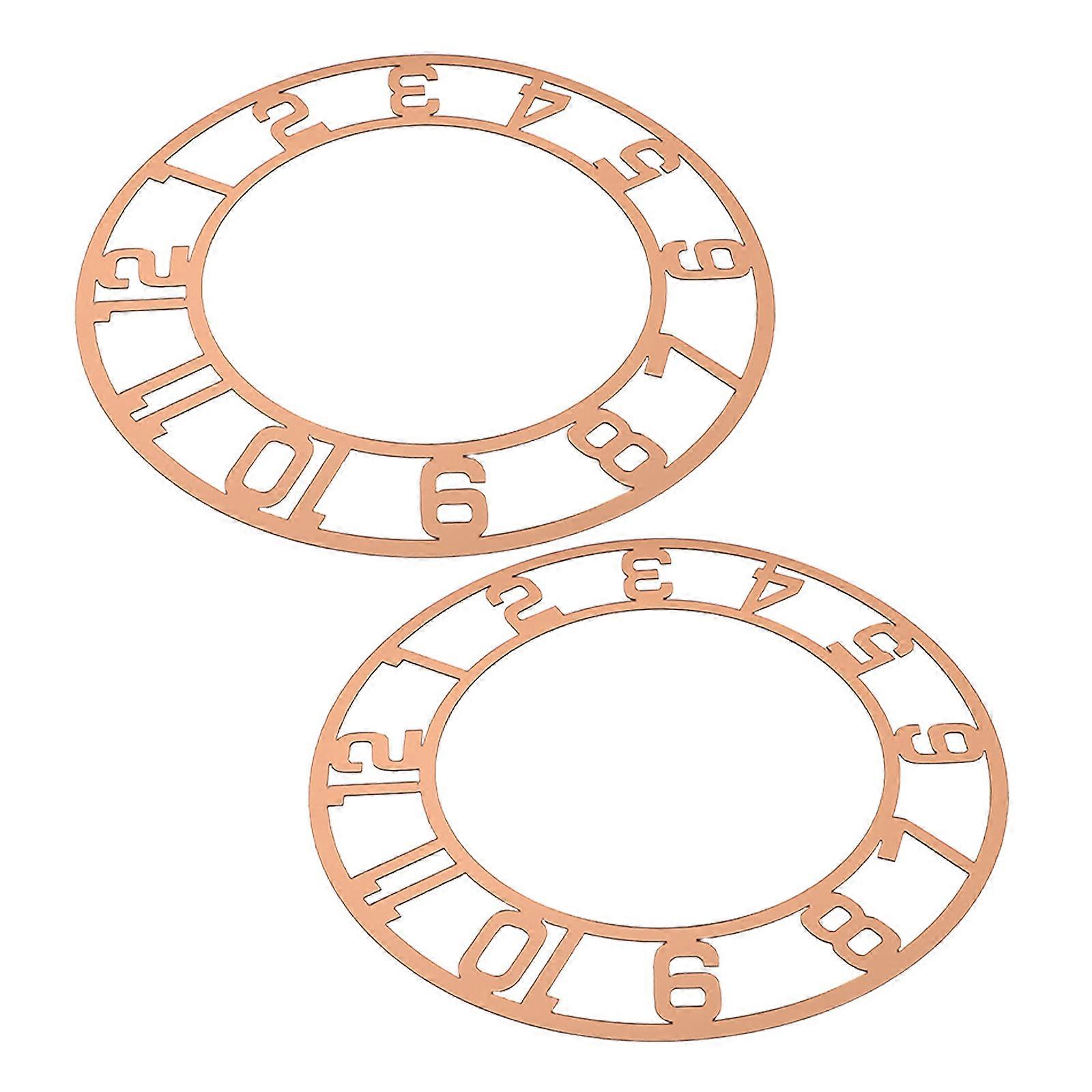 Modern Acrylic Mirror Clock Face for Wall Decoration 6Pcs Round Clock Panel