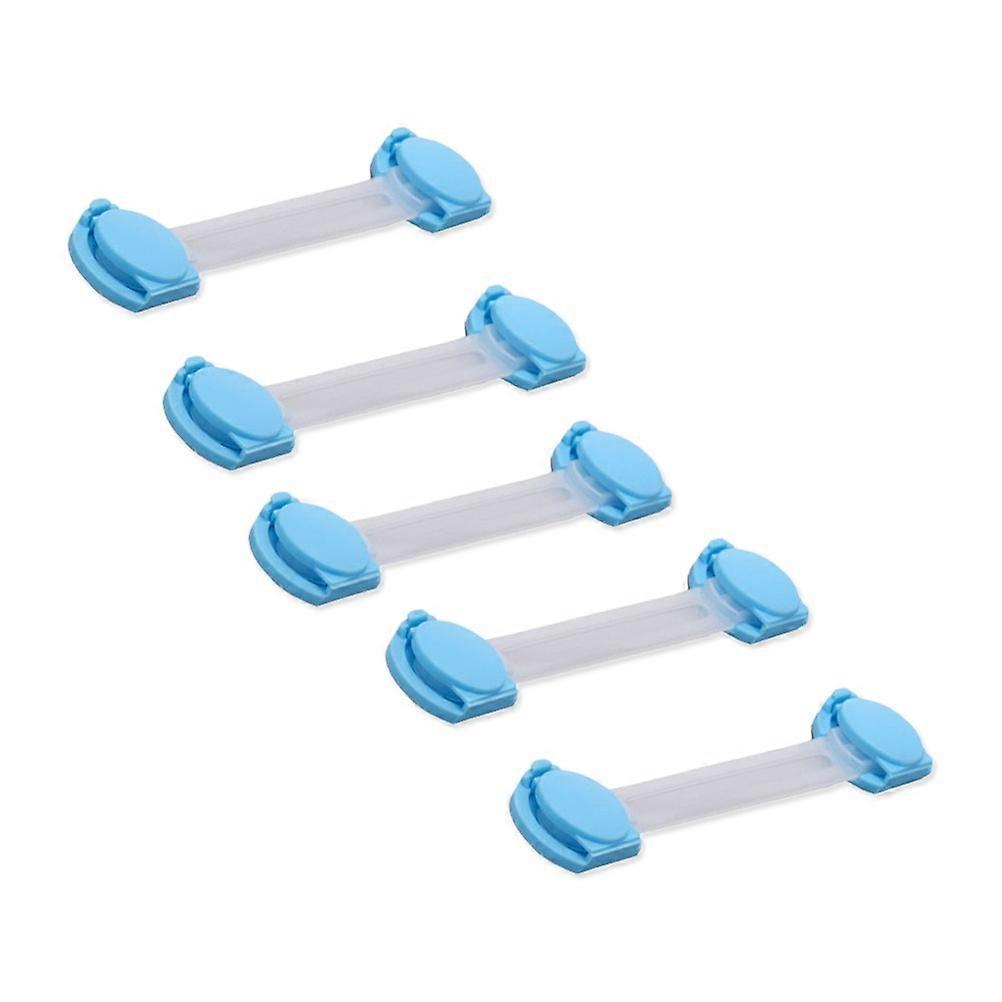 Cabinet Strap Locks Baby Safety Locks for Child Security 10Pcs Blue
