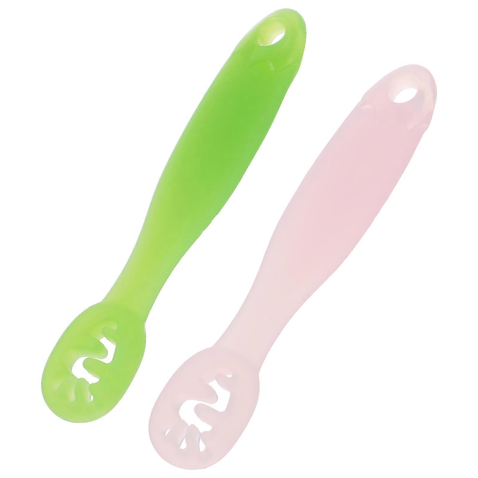 Baby Training Spoon Silicone Spoon for Infant Feeding 2Pcs Assorted