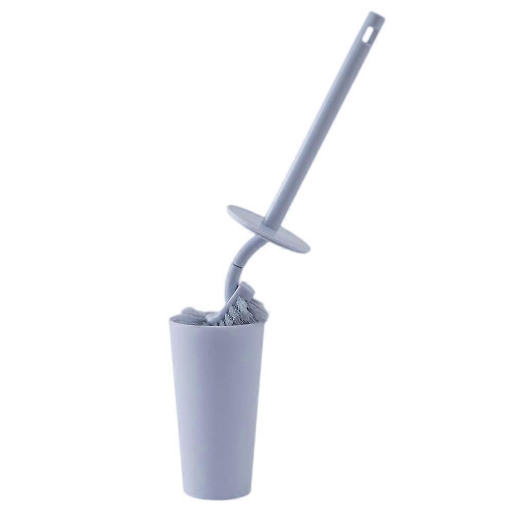 Brush Set Toilet Cleaner for Cleaning Use 3Pcs Long Handle Holder Sky-Blue