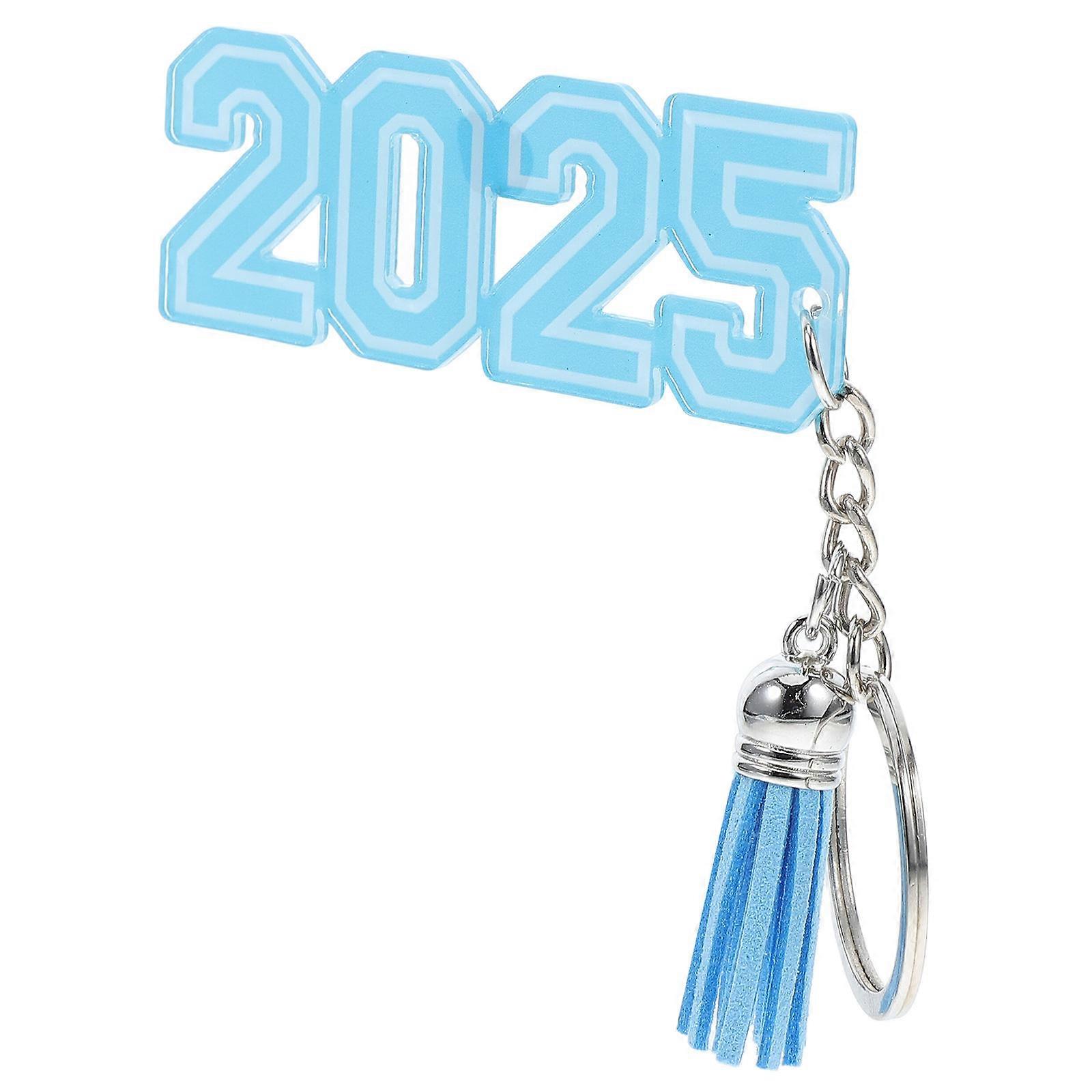 8 Pcs Class Of 2025 Graduation Keychain Set With Acrylic And Zinc Alloy For Backpacks And Handbags Decoration