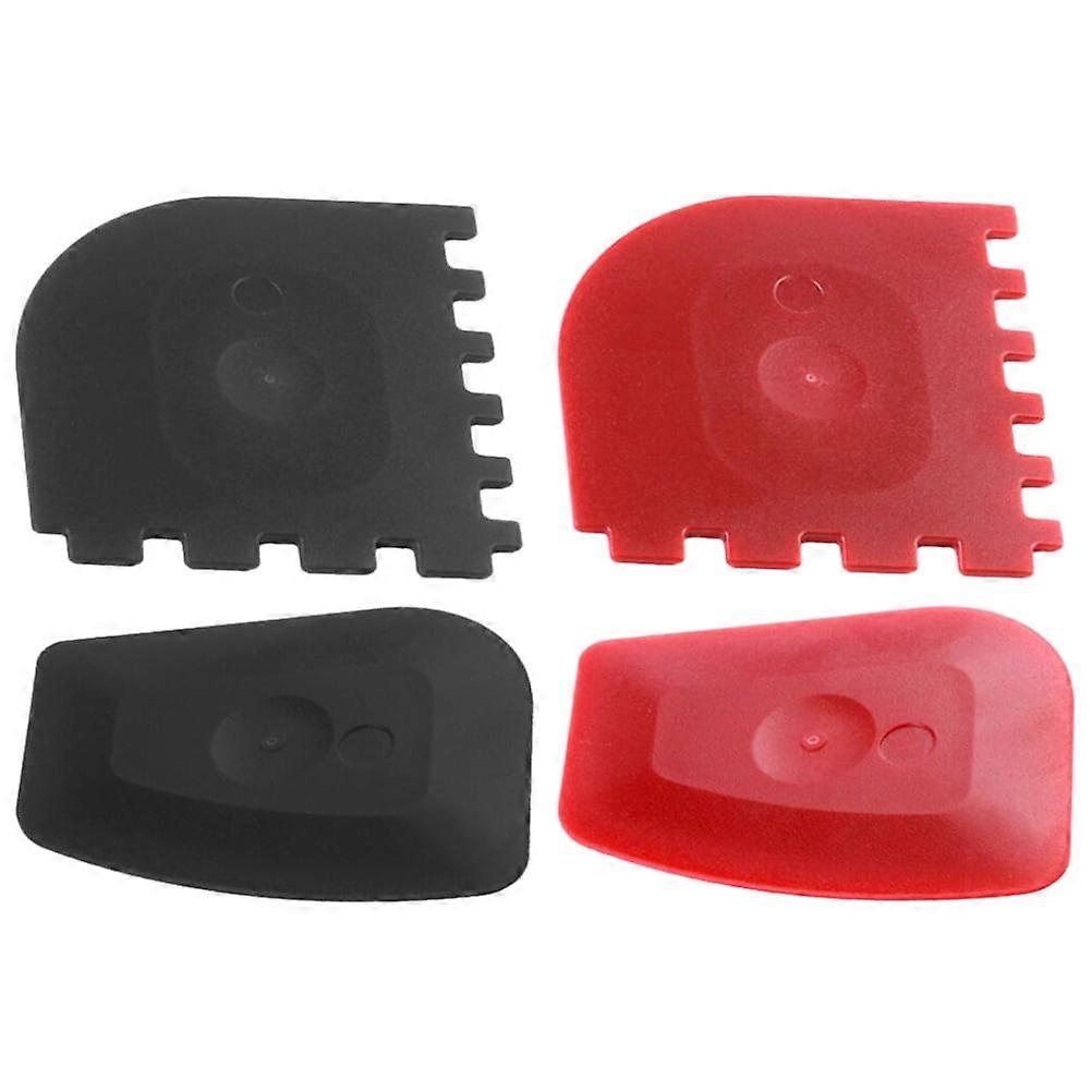 Gregiular 4pc Silicone Grill Pan Scraper Set Kitchen Cleaning Tools