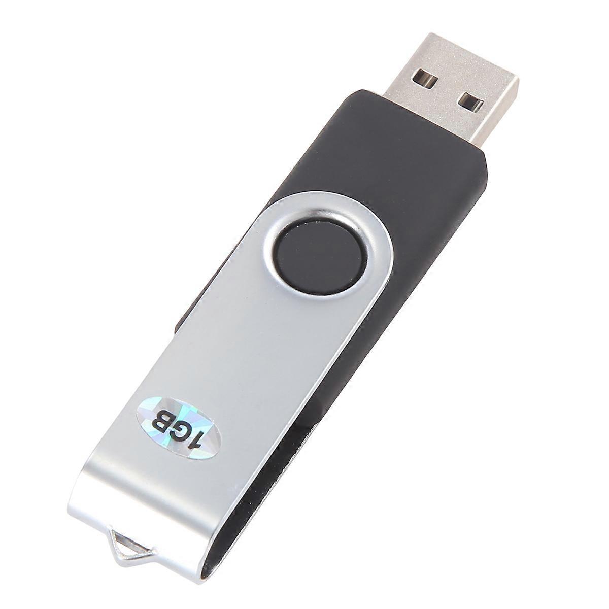 1GB Black USB 2.0 Flash Memory Stick Jump Drive Fold Pen 2.17" X 0.71" X 0.24"