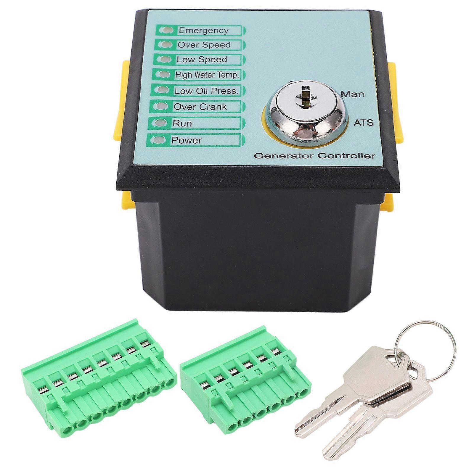 ASM168 Diesel Generator Controller with LED Automatic Start Genset Control Panel Module DC8.045V