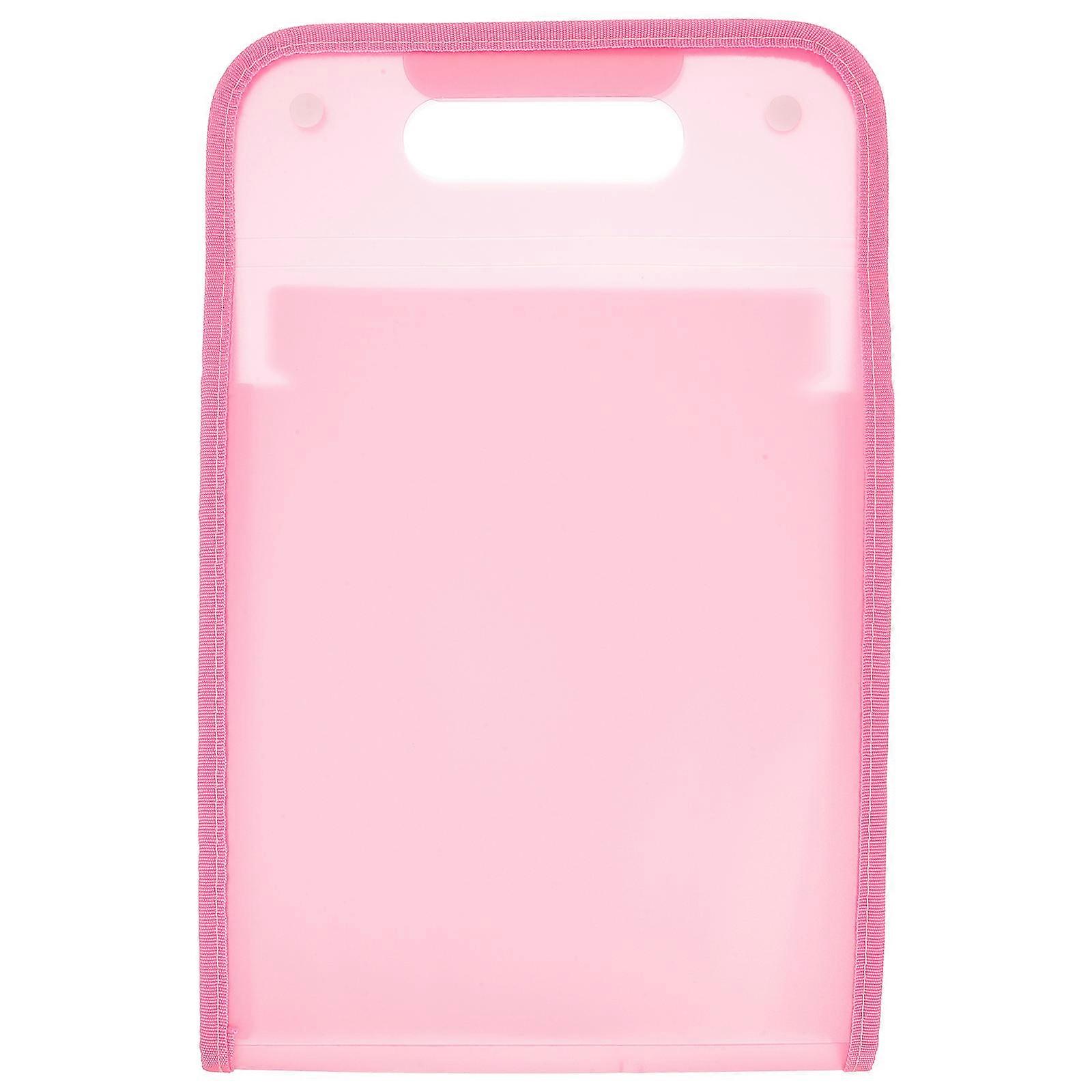 Portable File Folder 3Pcs Rectangular Document Organizer For Study Supplies 14.82X9.63X0.98In A4 Paper Storage