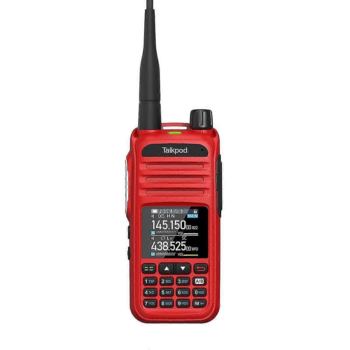 A36plus UHF/VHF/AM/FM Tragbare Multiband-Funk-Transceiver Multifunktions-Display Walkie-Talkie