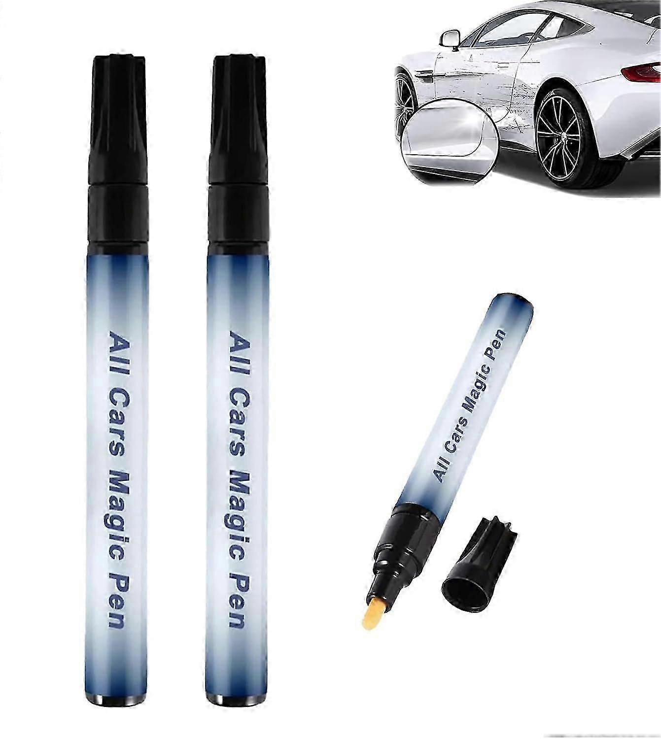 All Cars Magic Pen Scratch Tool For All Vehicle Colors, Quick TouchUp Paint, Weatherproof, Lightweight 2Pack
