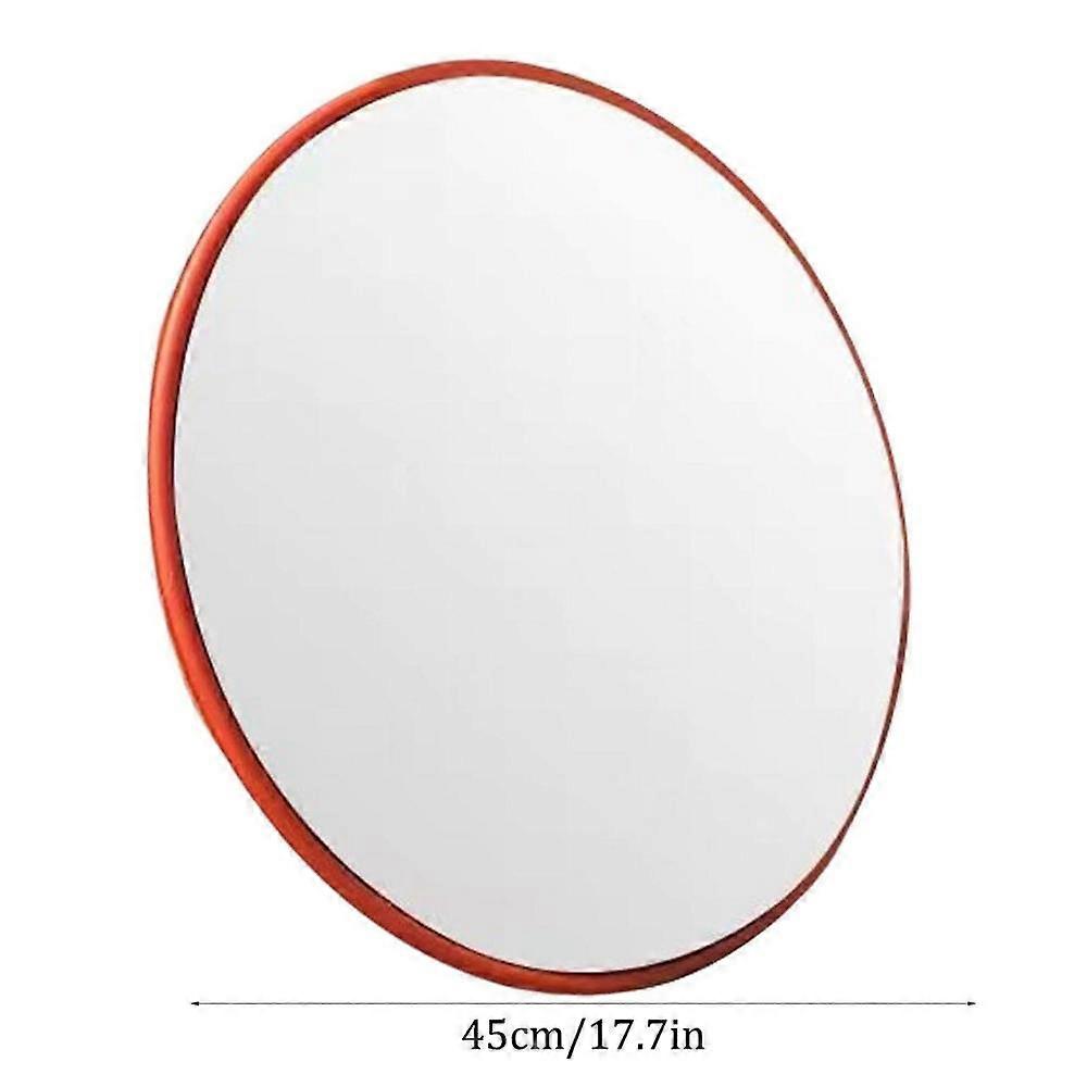 Car Blind Spot Convex Mirror 17.7 Inch Road Corner Bend Safety Mirror With Fixing Bracket Garage Traffic Mirror Fish Eye Mirror