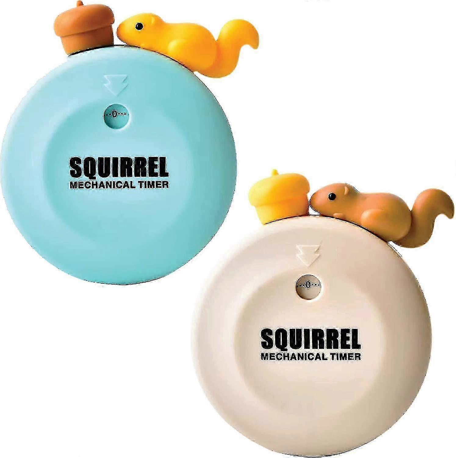 Timer For Kids,magnetic ,60-minute Visual Timer,cute Mechanical Timers For Classroom,cooking,reading,gym,(squirrel)-2 Pack 25-26s