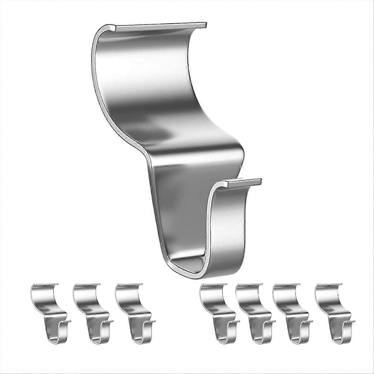 8Pcs No-Hole Hooks Hangers, S-Shaped Hook to Hide Wall Joints