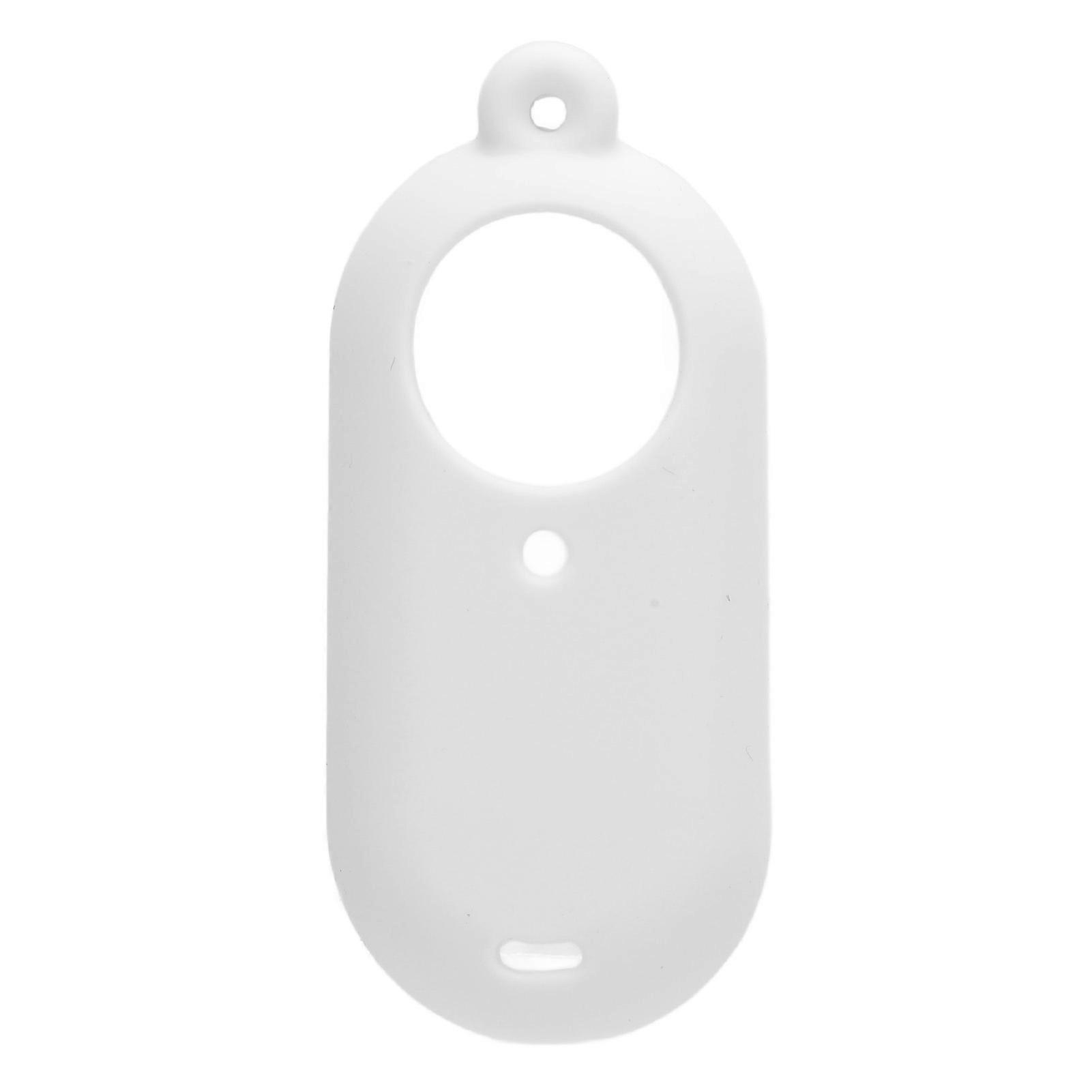 Silicone Protective Case Set for GO 3S Thumb Camera Protective Cover and Lens Cap with Lanyard White 