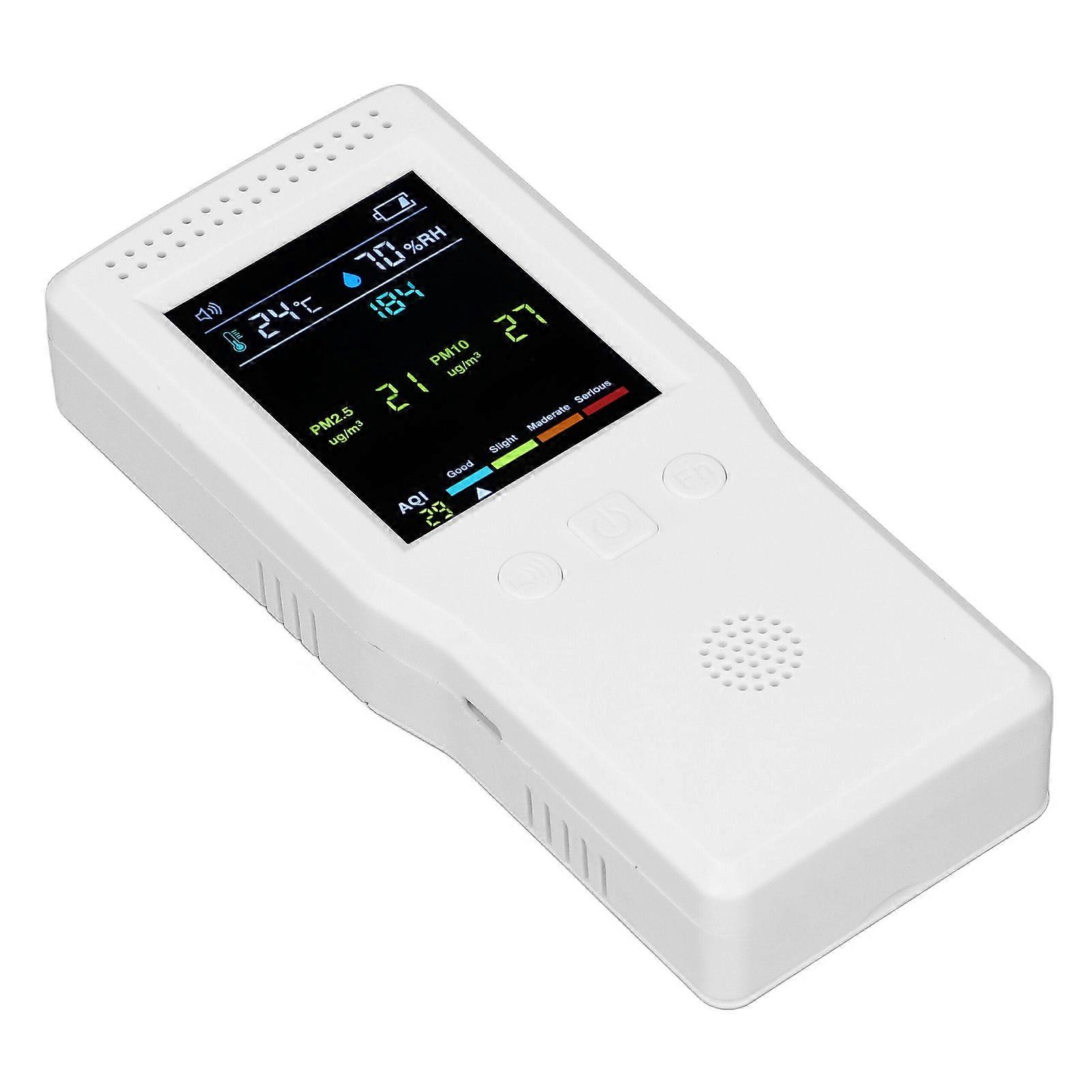 9 in 1 Air Quality Tester PM2.5 PM10 HCHO TVOC Temperature Humidity Multifunctional CO2 Detector 5V 